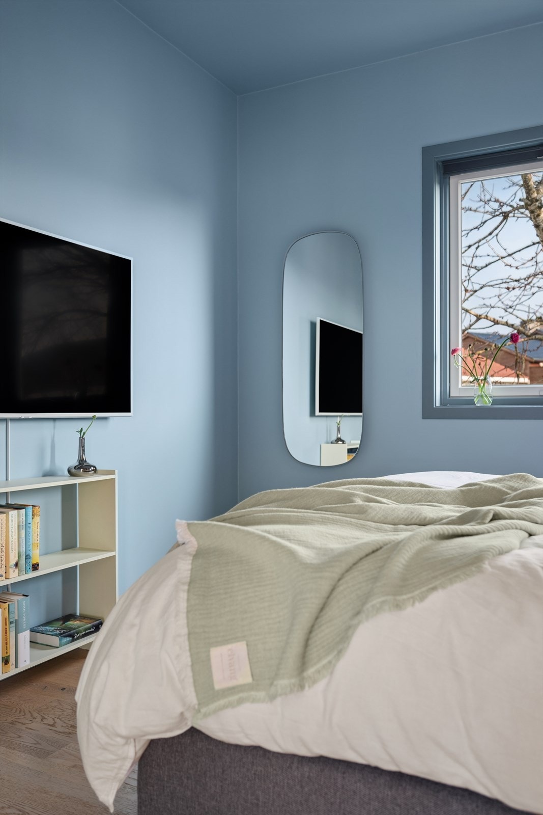 Også her er det gjennomgående parkett på gulvet. Galleribilde