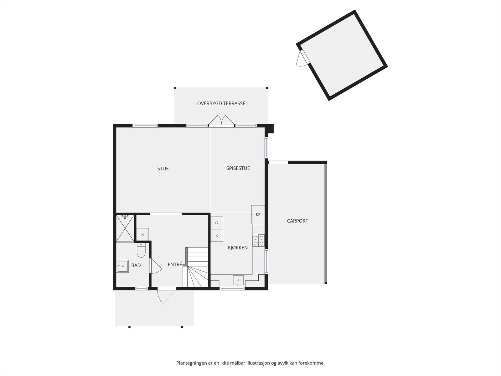Plantegning 1. etasje. Galleribilde