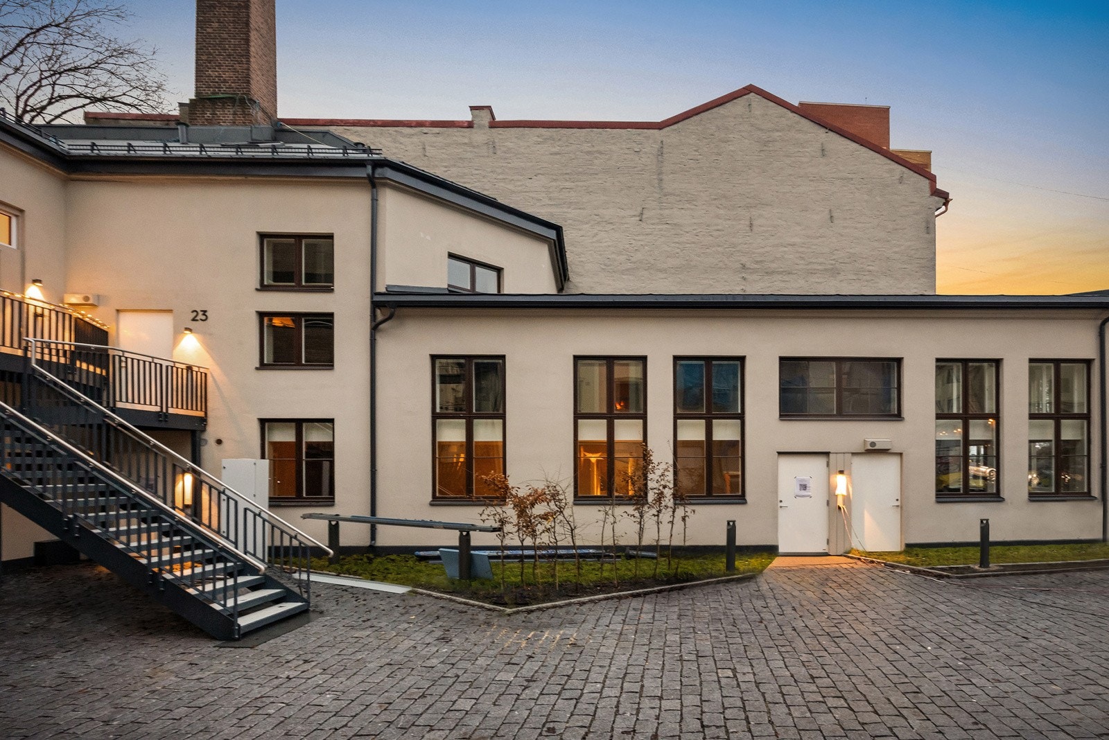 Fasade B-bygget. Galleribilde