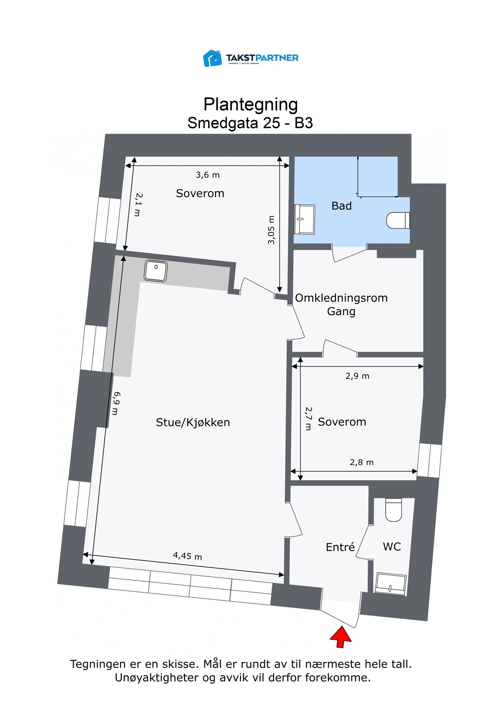 Plantegning Galleribilde