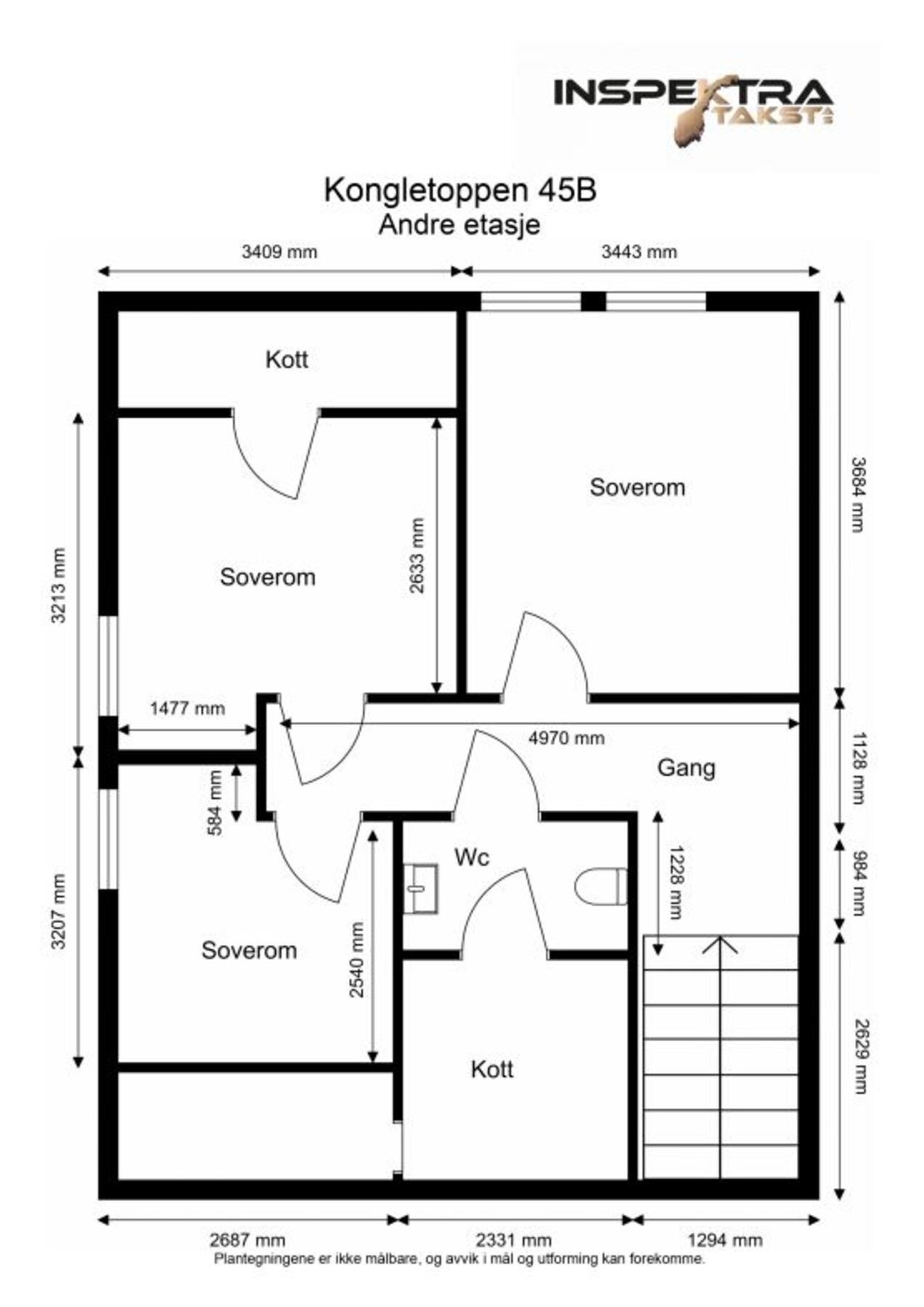 Plantegning 2. etasje. Galleribilde