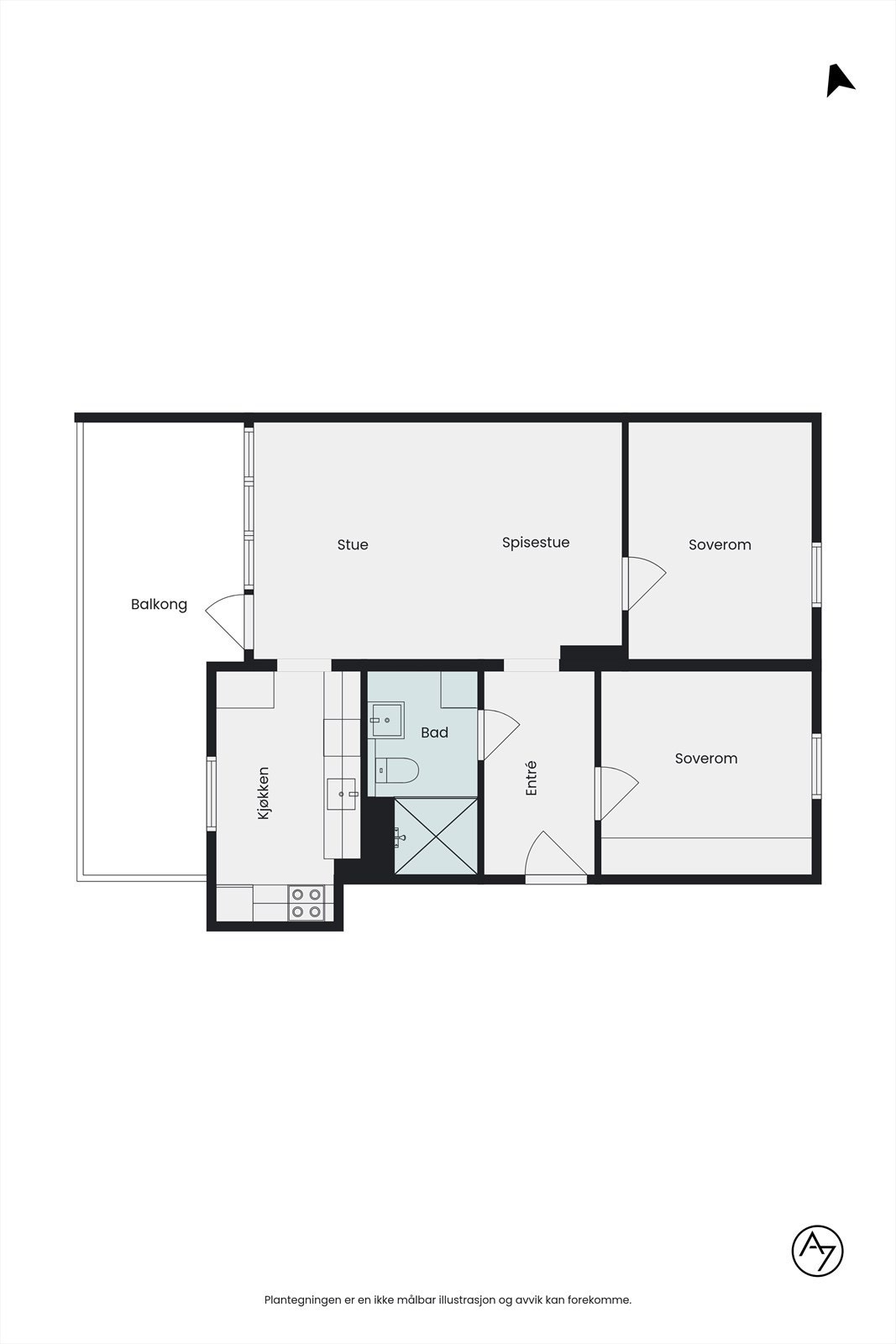 Plantegning Galleribilde