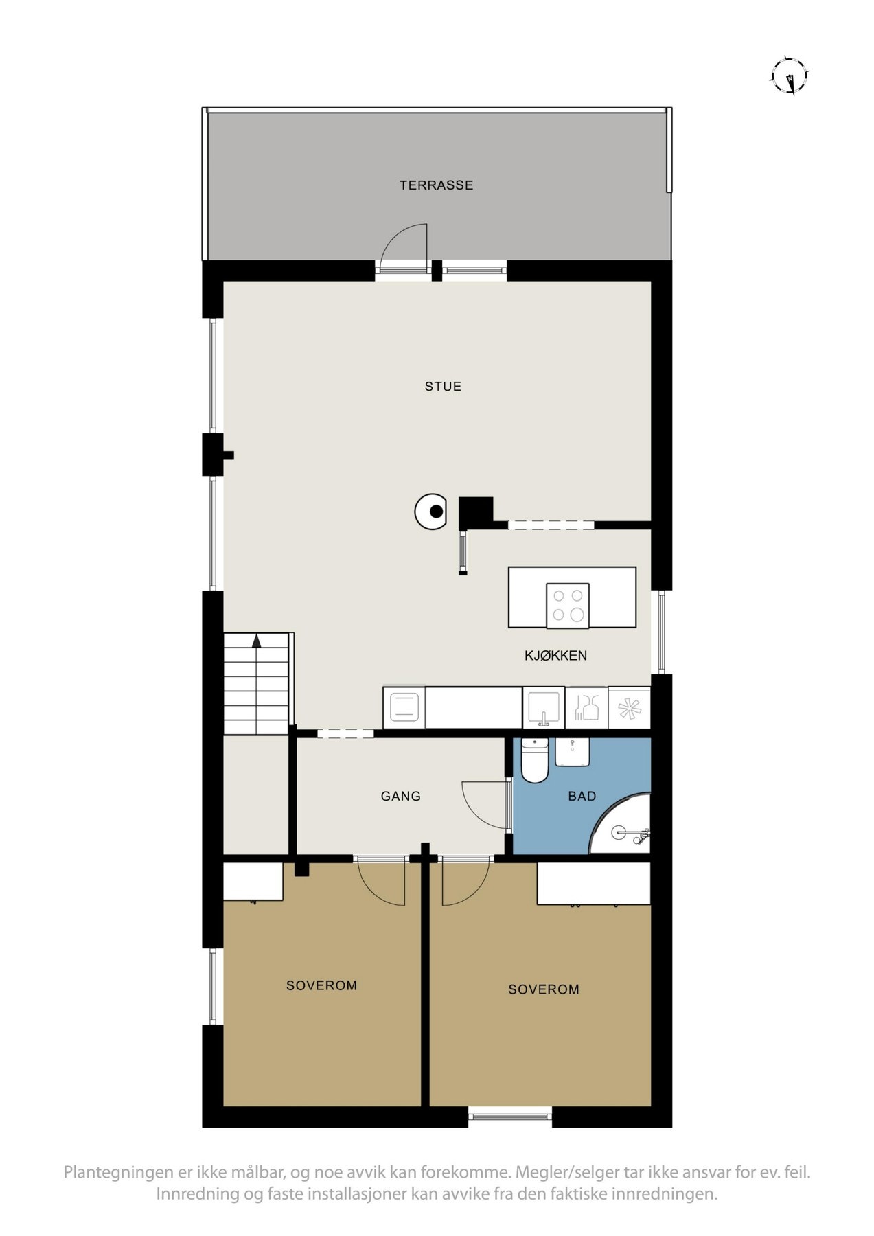 Planskisse over hovedetasjen. Galleribilde