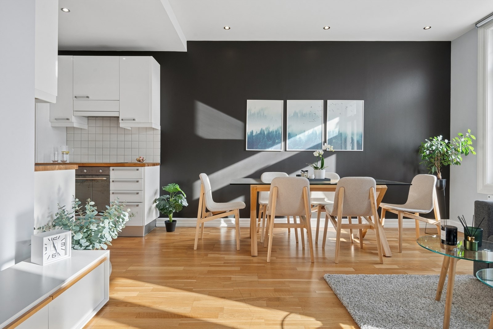 Parkett på gulv Galleribilde