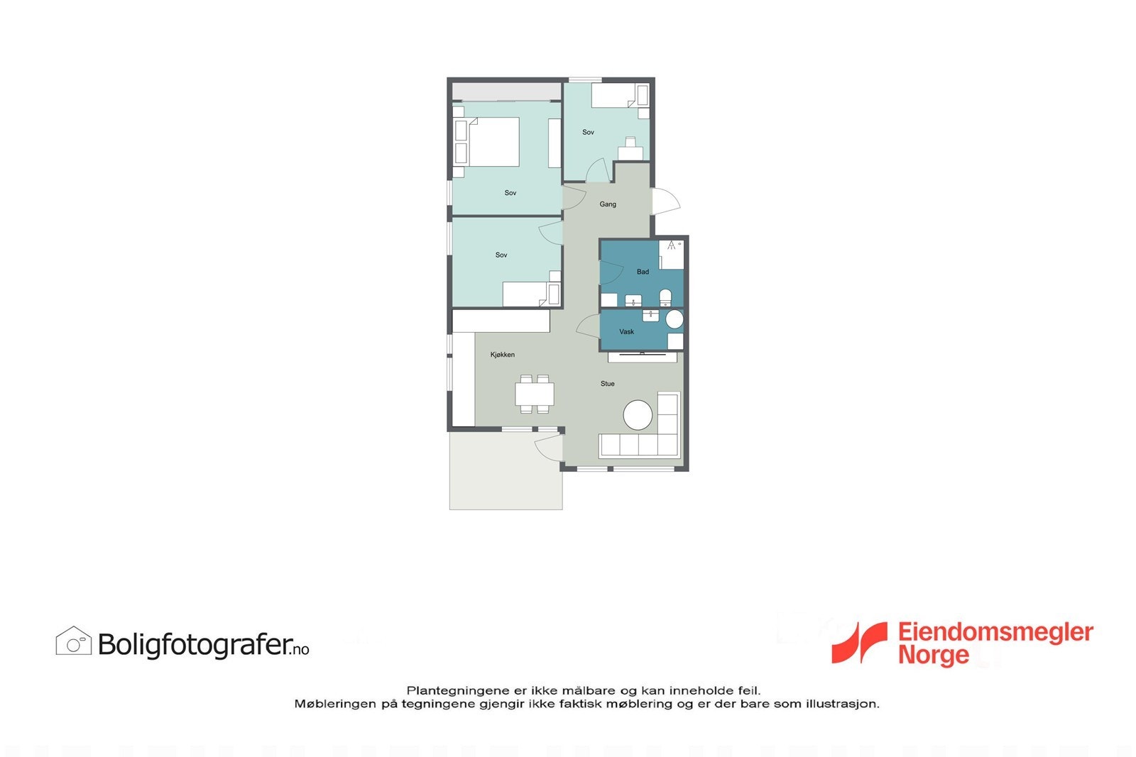 Plantegning leilighet 2. etg. Galleribilde