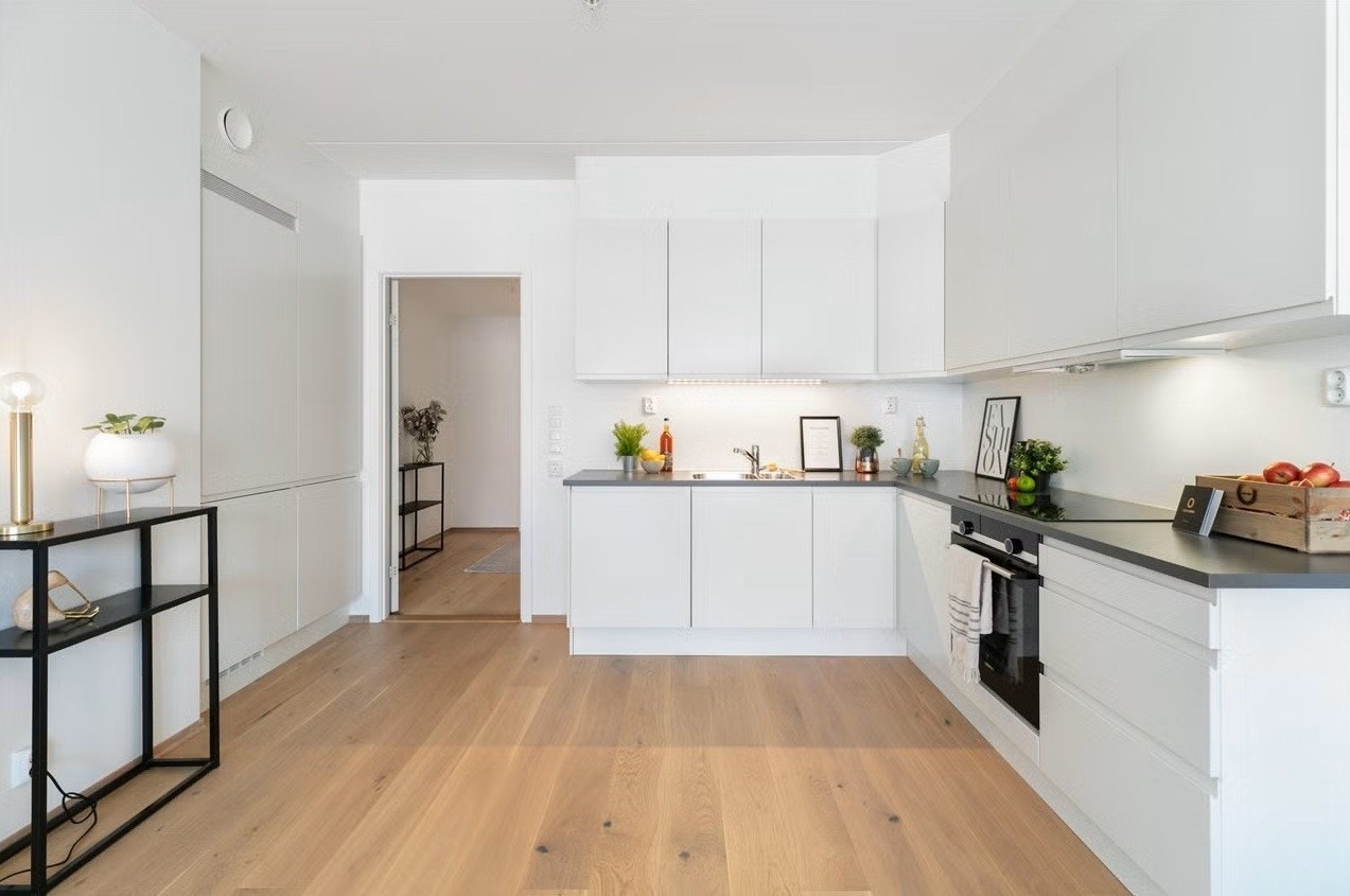 Sigdal kjøkken med integrerte hvitevarer fra Siemens. Galleribilde