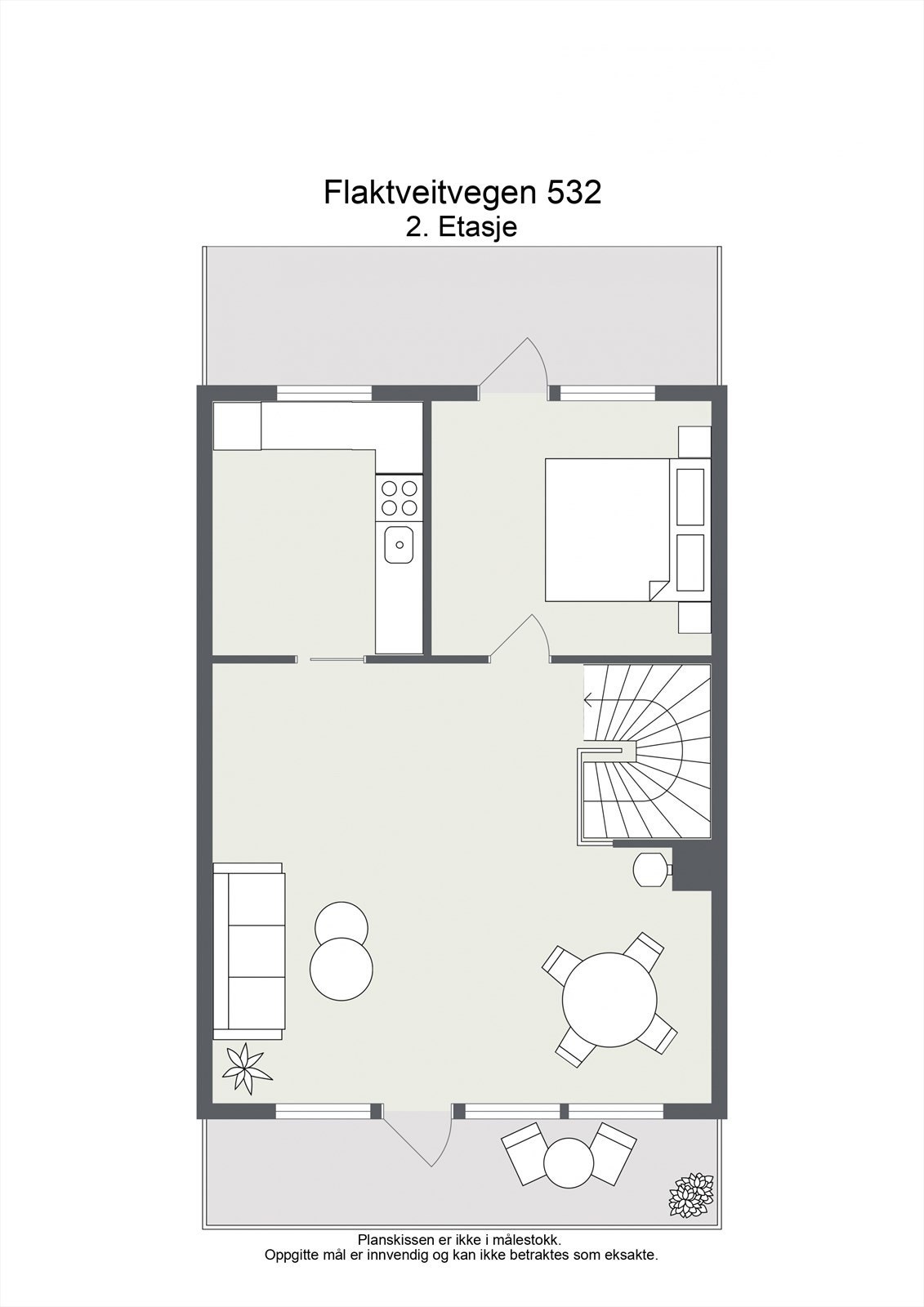 Plantegning overetasje. Galleribilde