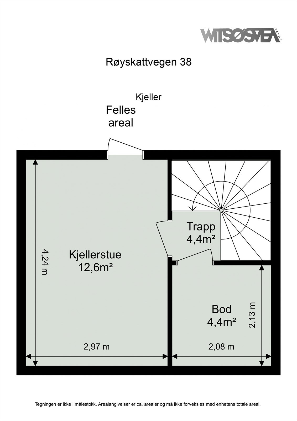 Kjelleren er innredet med kjellerstue, bod og trapperom, og gir ekstra fleksibilitet i hverdagen. Galleribilde