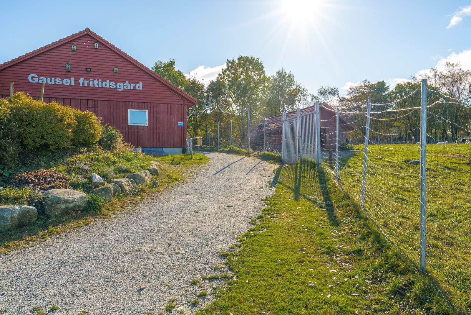 Ikke langt unna kan man slappe av med familien på Gausel fritidsgård! Galleribilde