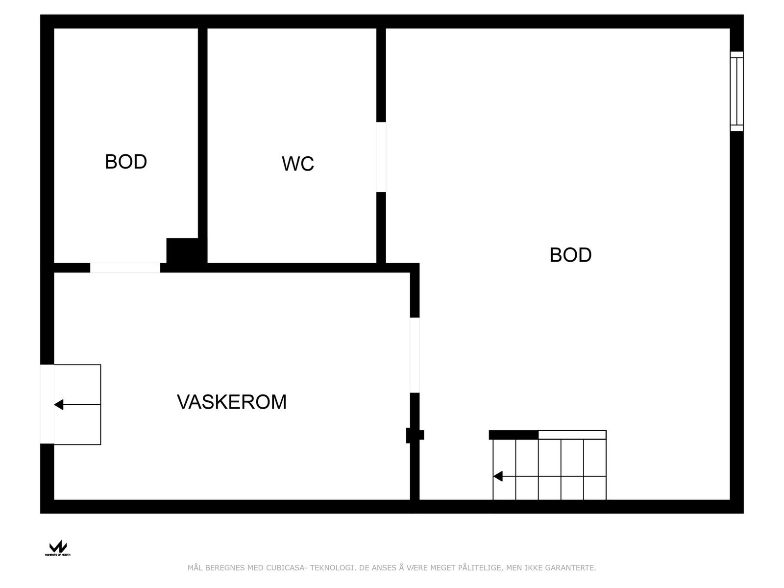 Plantegning kjelleretasje Galleribilde