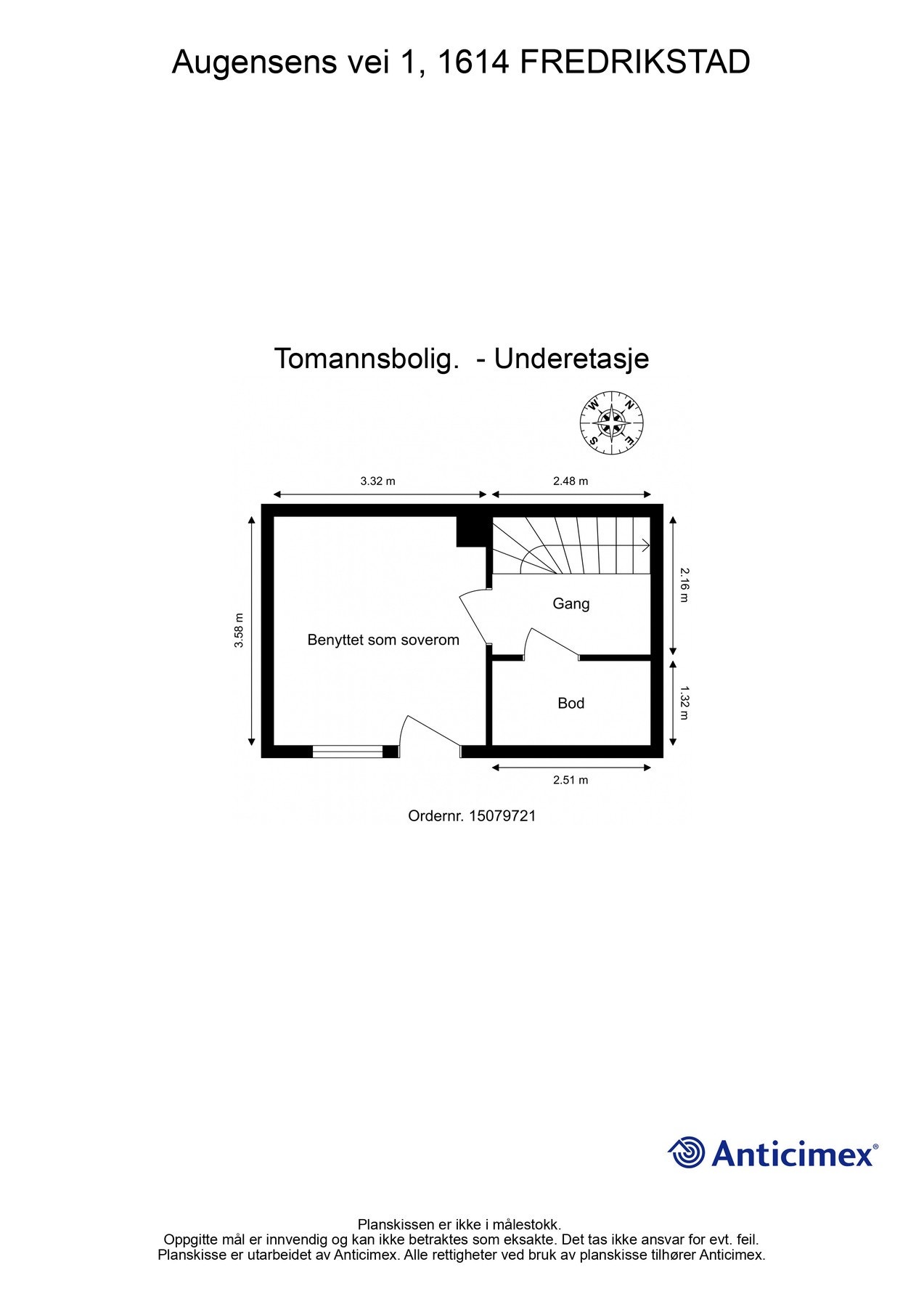 Plantegning underetasje Galleribilde