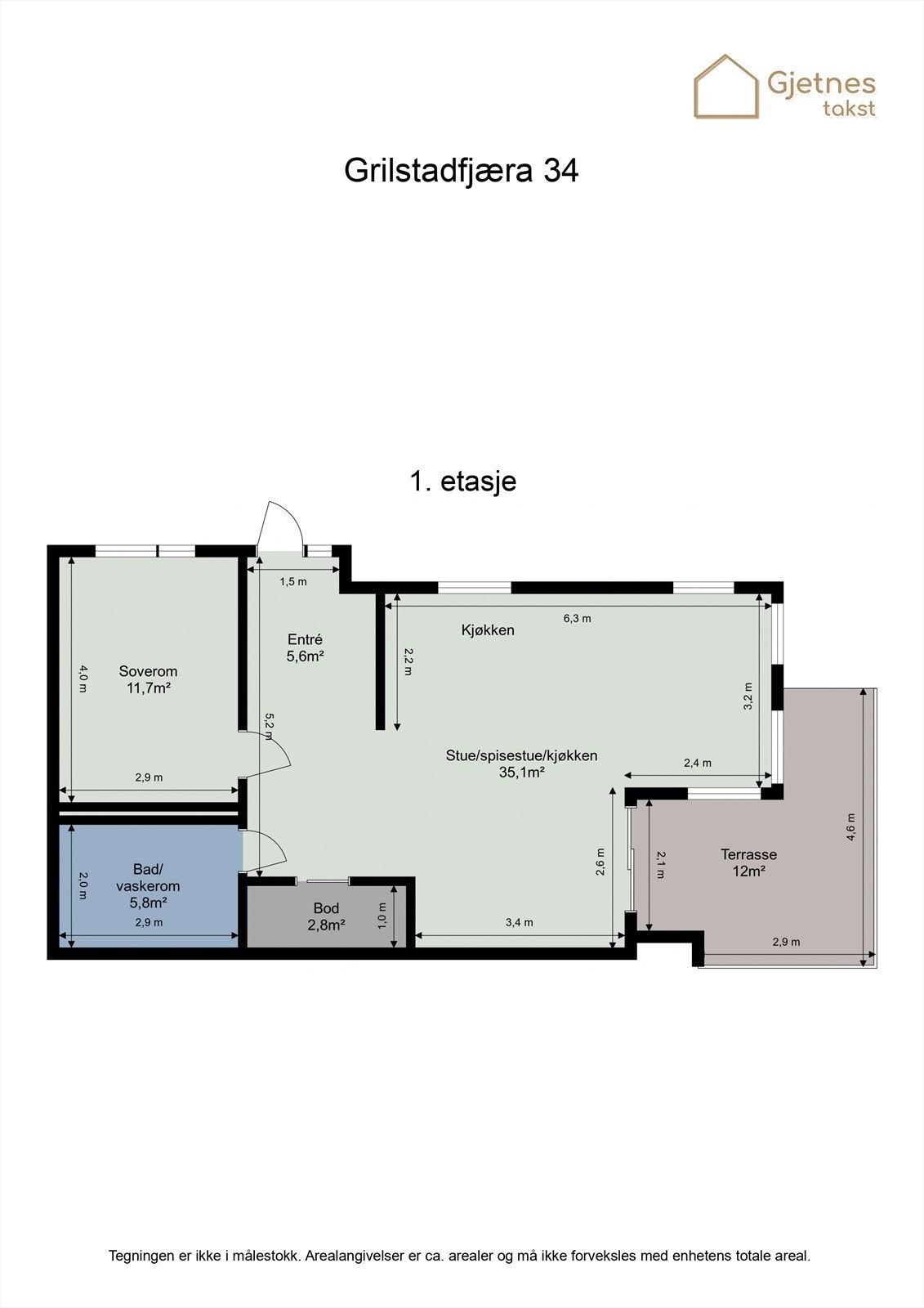 Planskisse Galleribilde