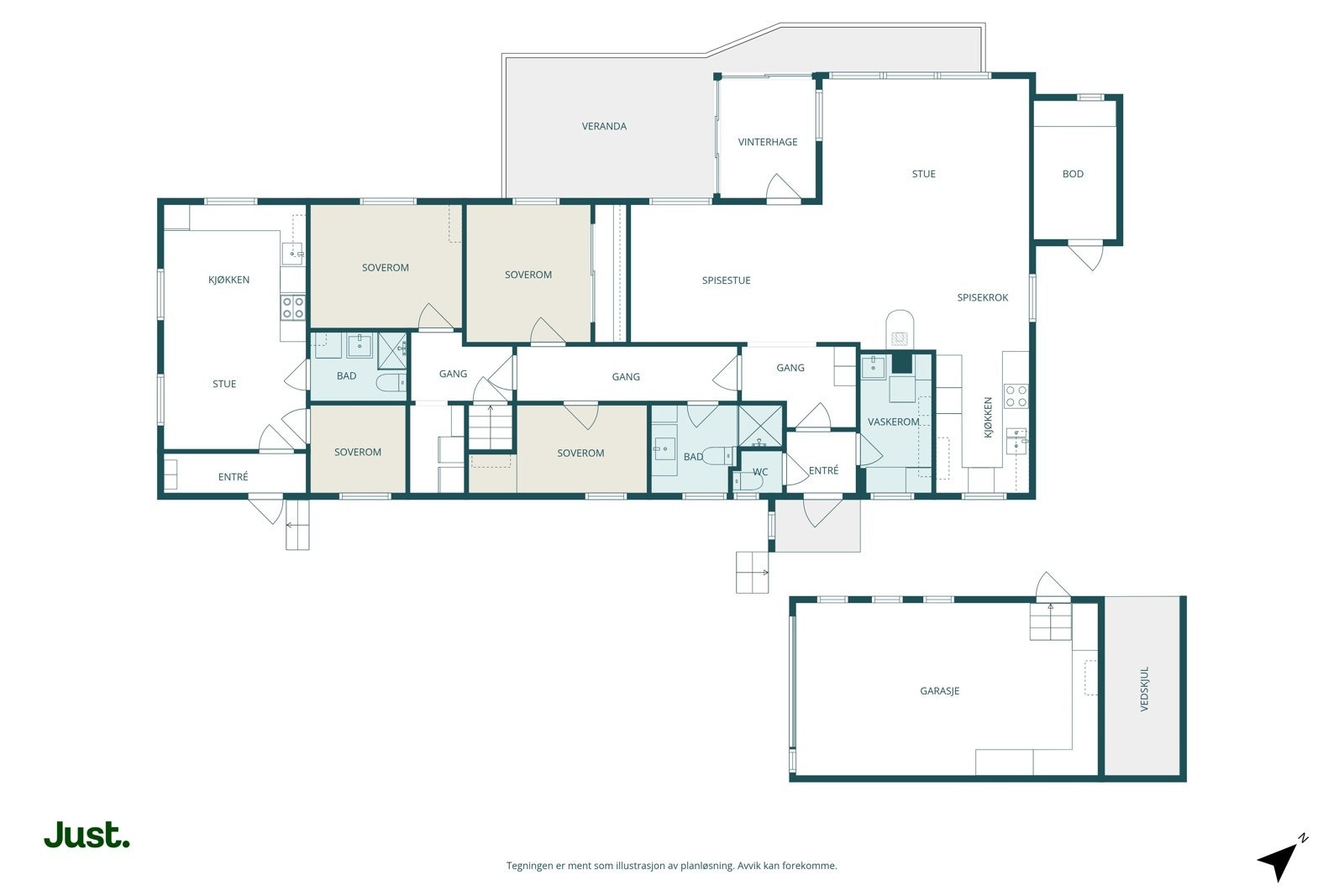 Planskisse 1. etasje