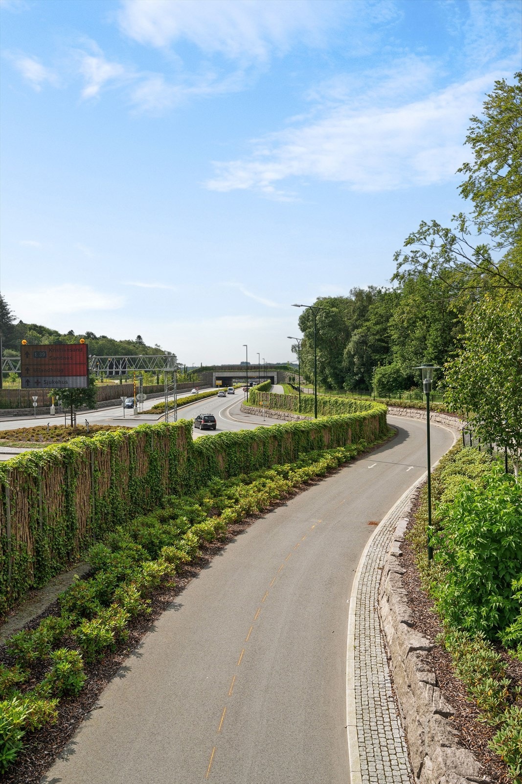 Kort vei til sykkelstamvegen - nærmiljø. Galleribilde