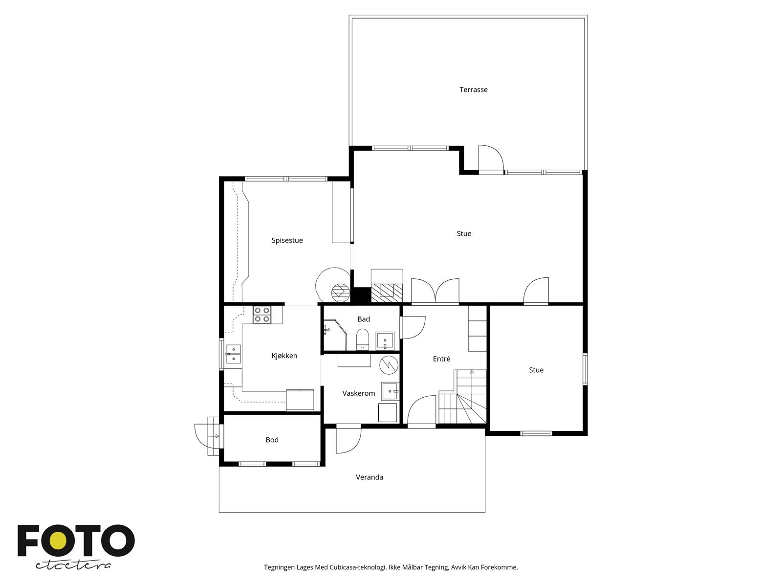 Illustrert planskisse, 1. etasje Galleribilde