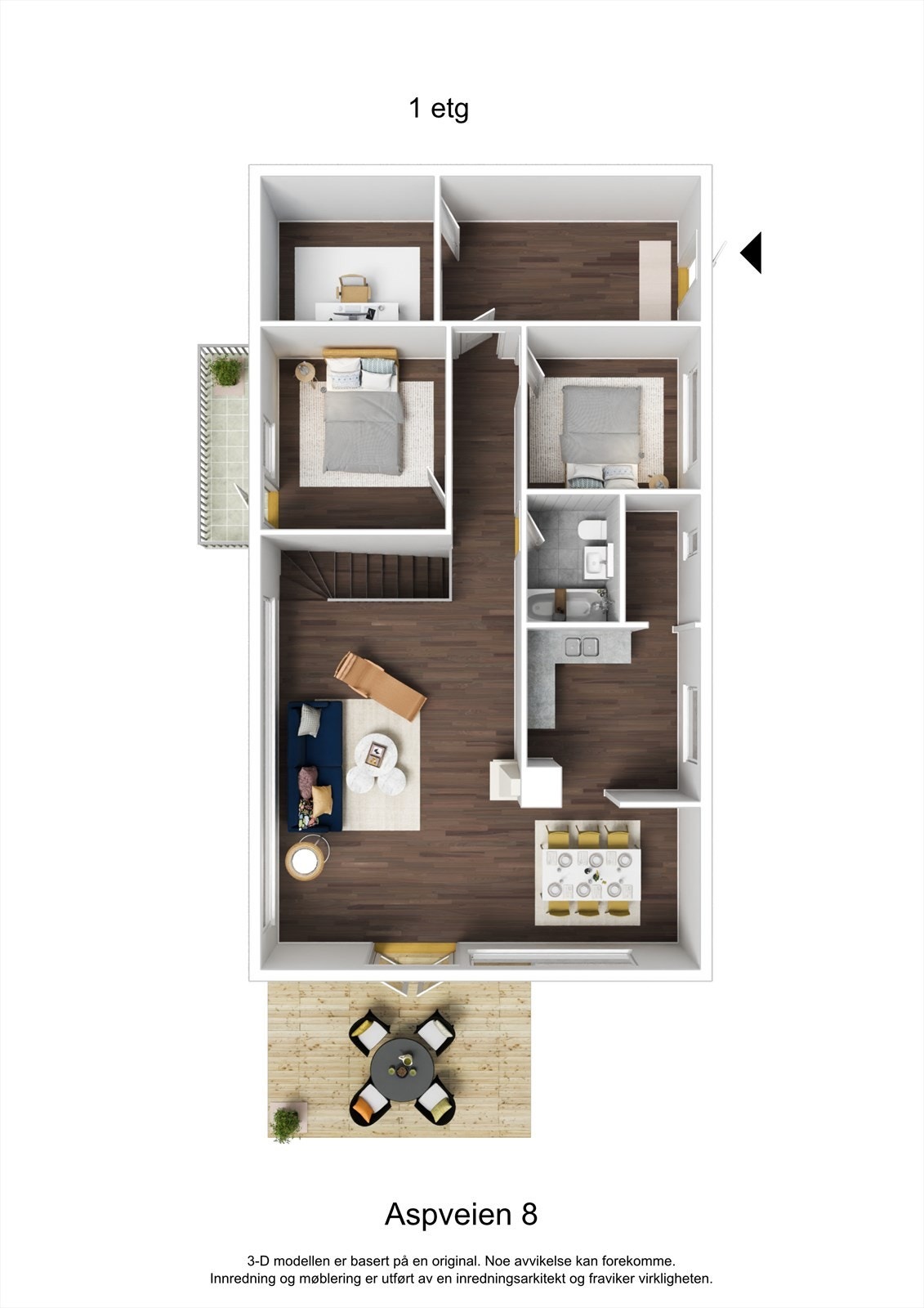 Planskisse hovedetasje Galleribilde