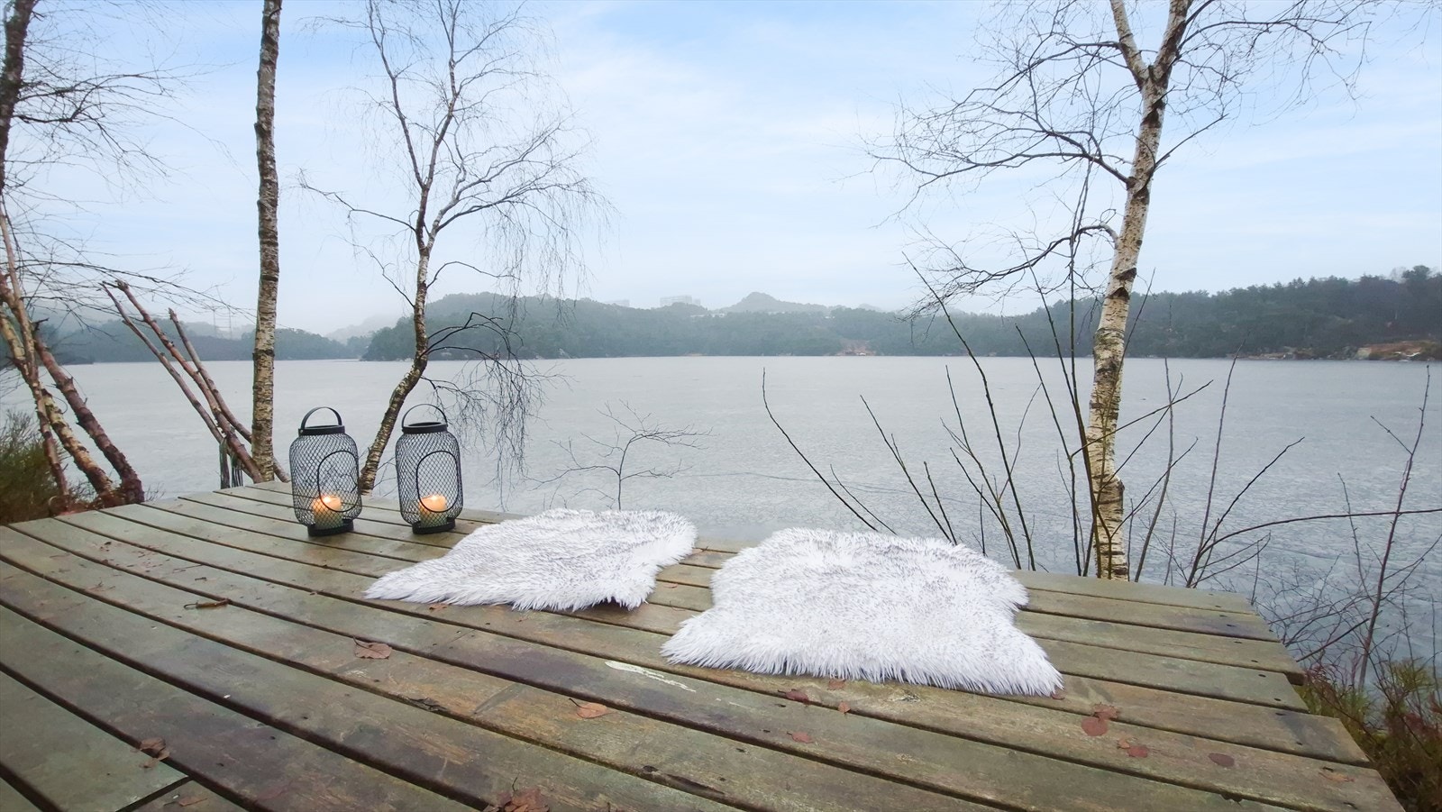 Borettslaget har en felles brygge Galleribilde