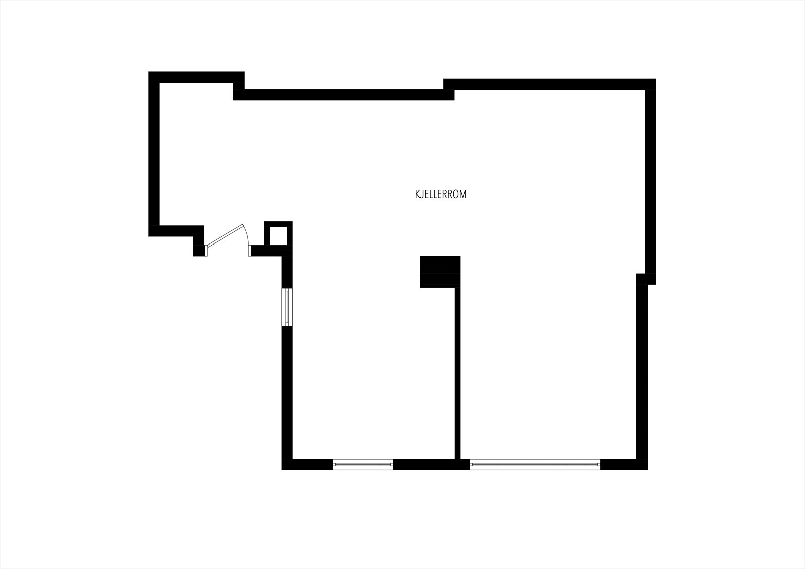 Plantegning Kjeller. Galleribilde