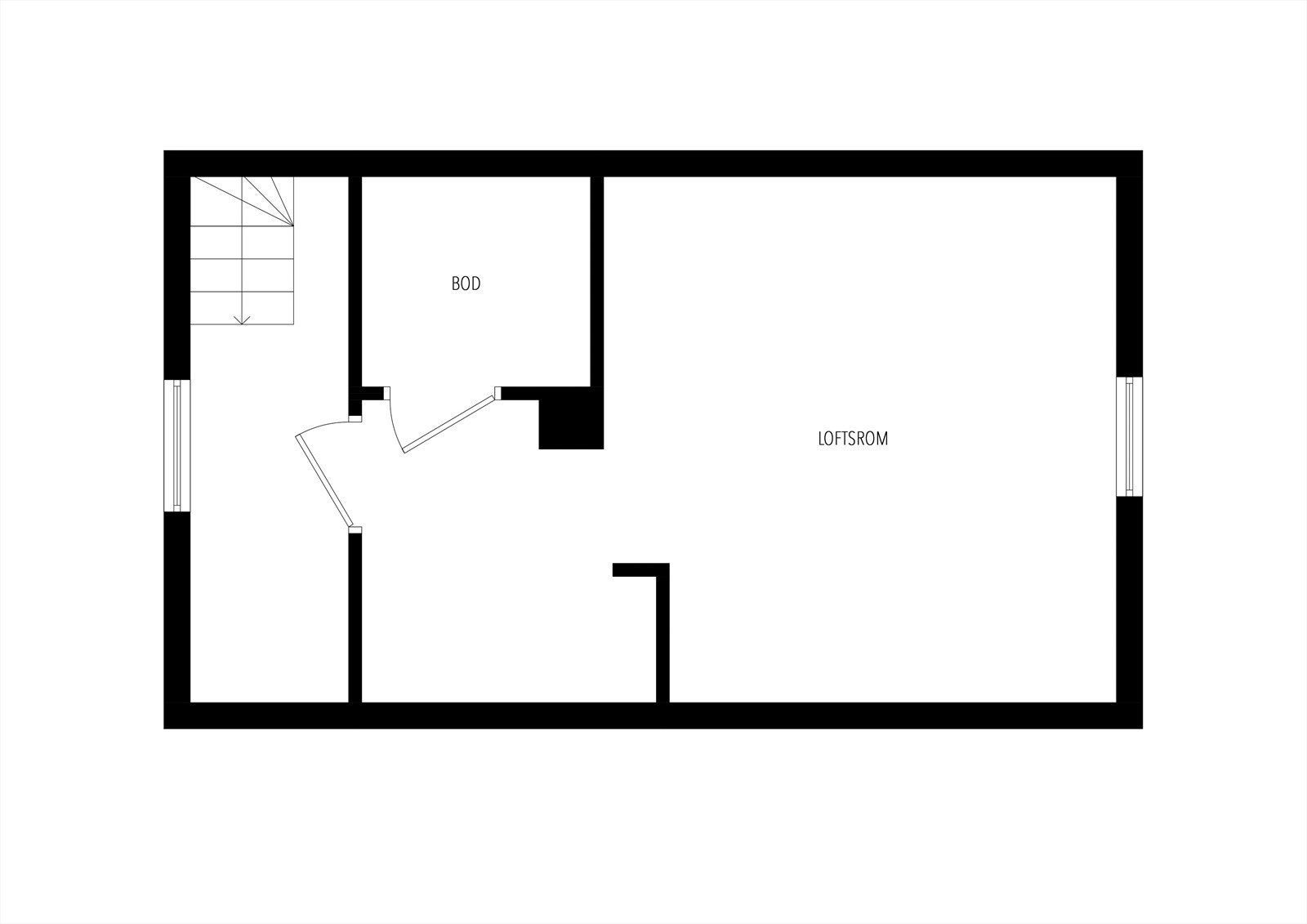 Plantegning Loft Galleribilde