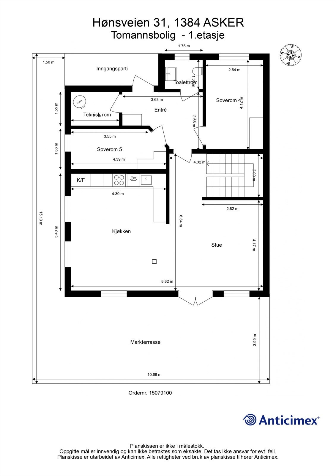 Plantegning - 1.etasje Galleribilde