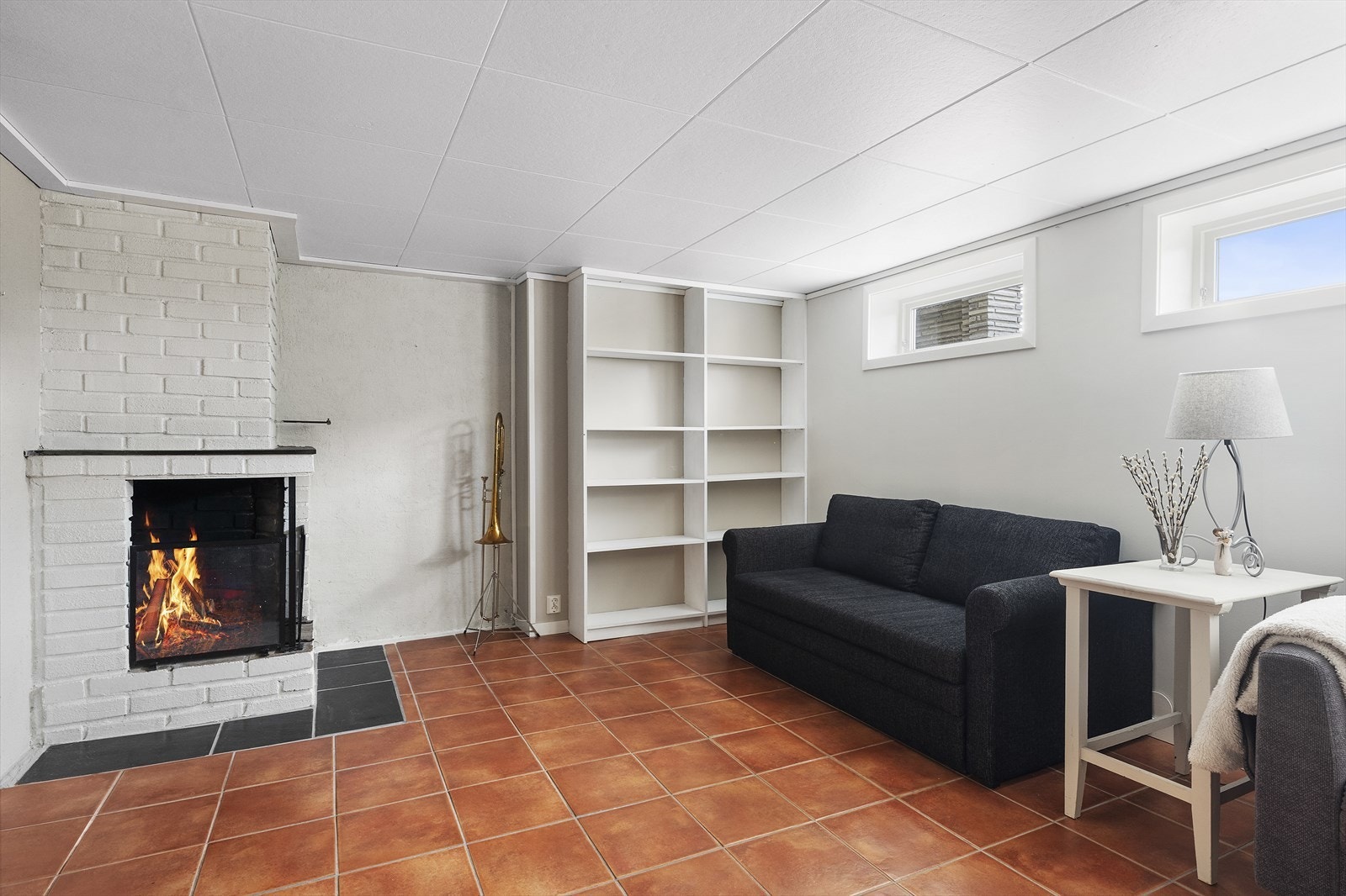 Det er åpen peisovn Galleribilde