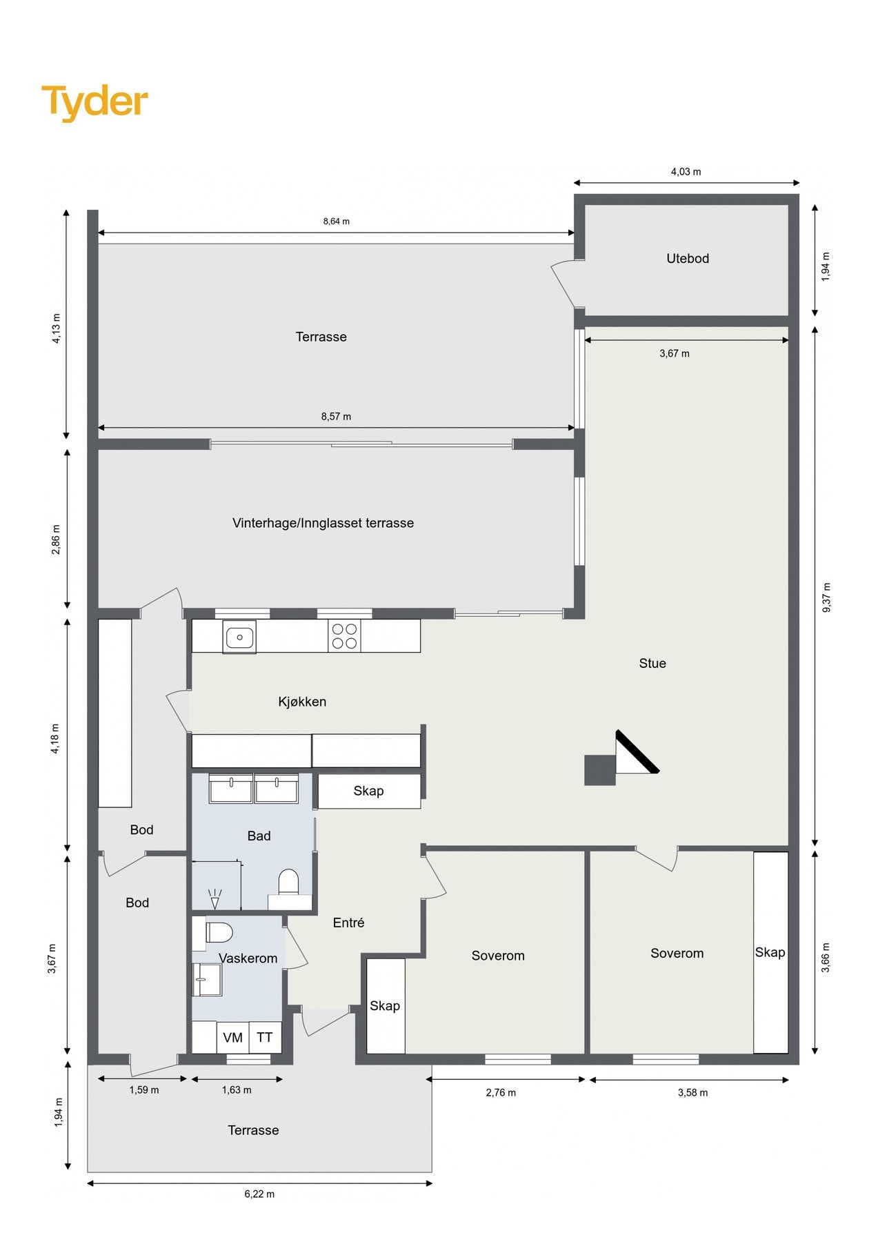 Planskisse Galleribilde