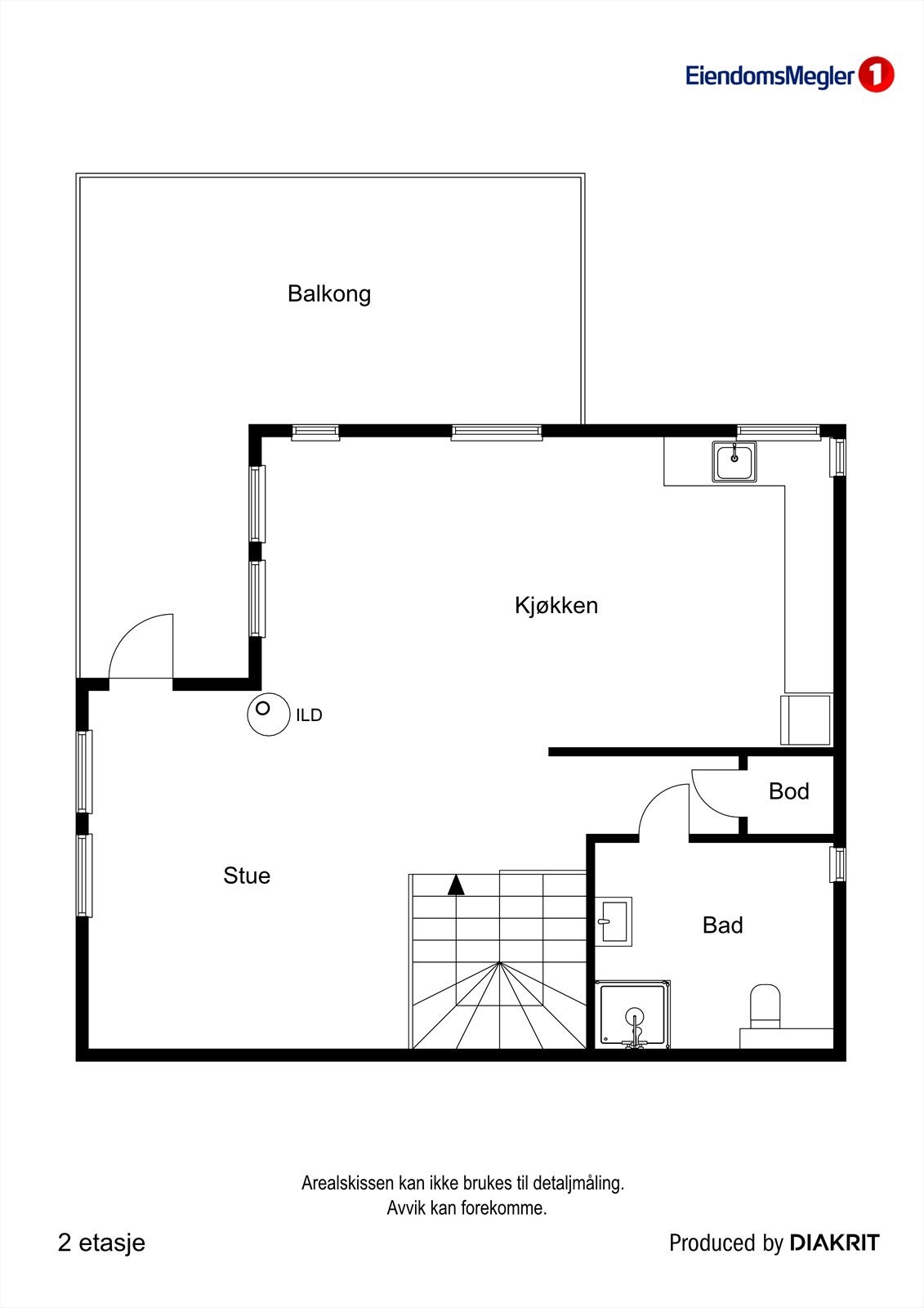 Plantegning 2.etasje. Galleribilde