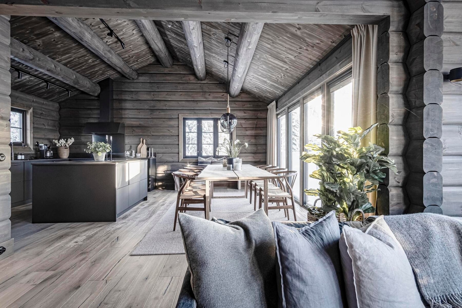 Foto fra en oppsatt Øverbygg hytte. Galleribilde