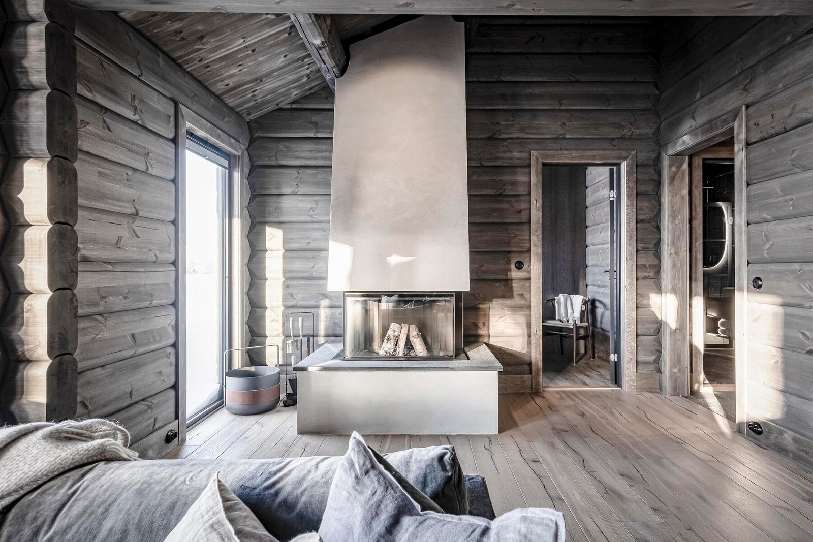 Foto fra en oppsatt Øverbygg hytte. Galleribilde