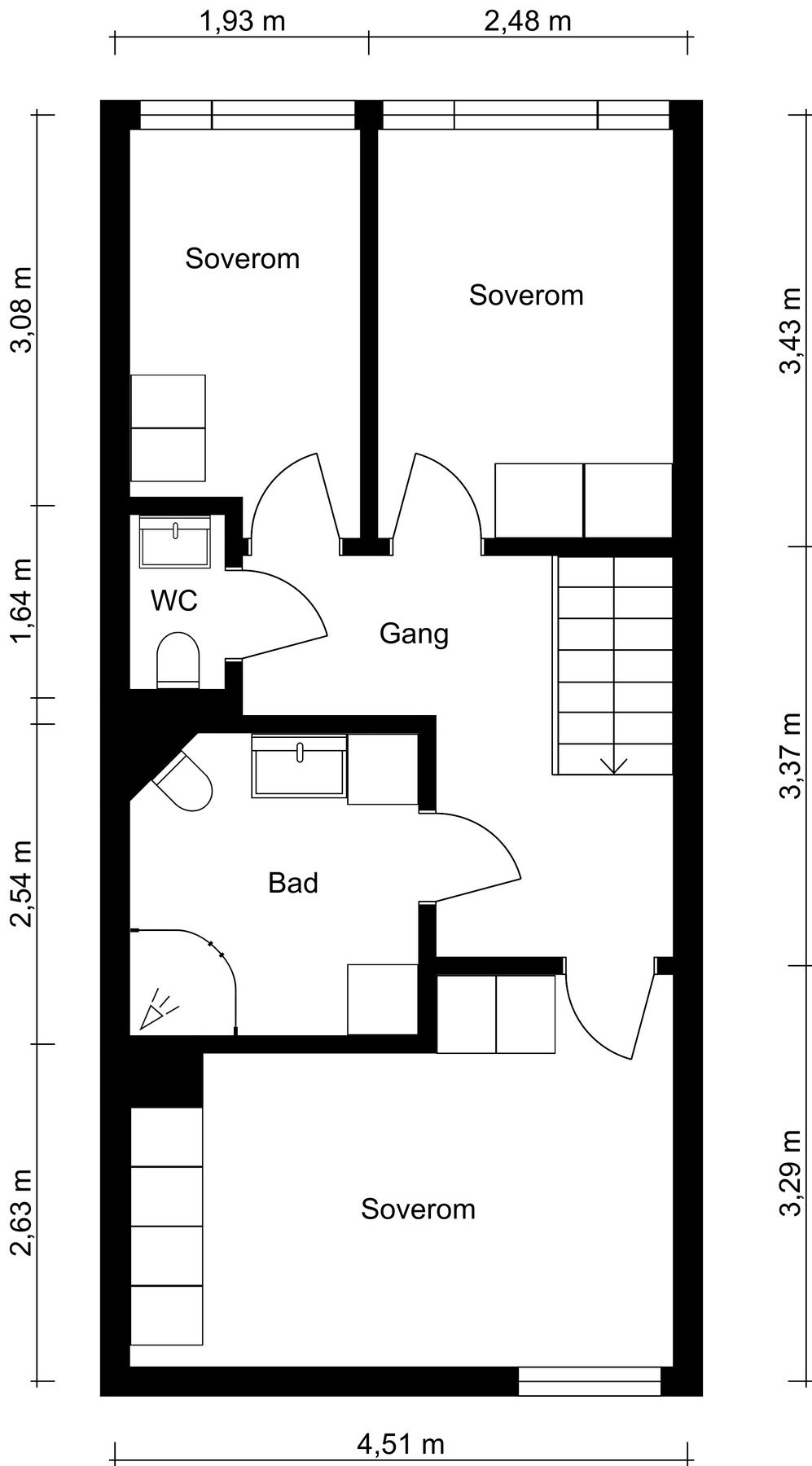 Plantegning 2. Etasje. Galleribilde