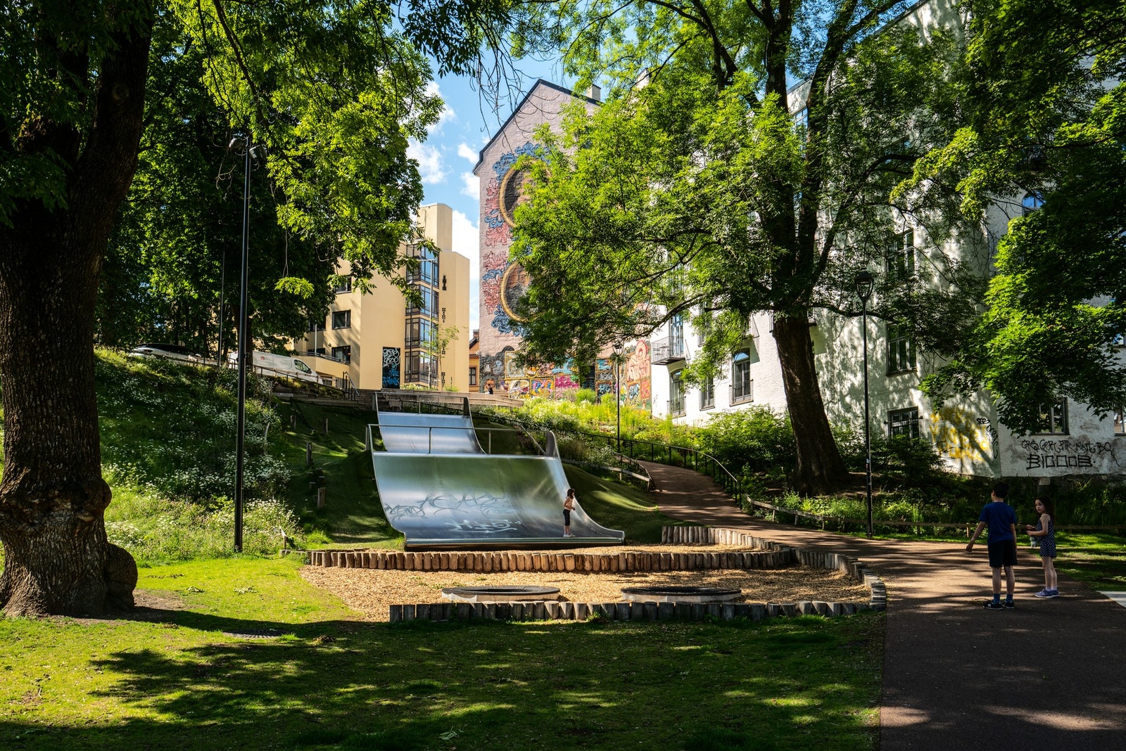 Kristparken er nylig rehabilitert av Oslo kommune. Galleribilde