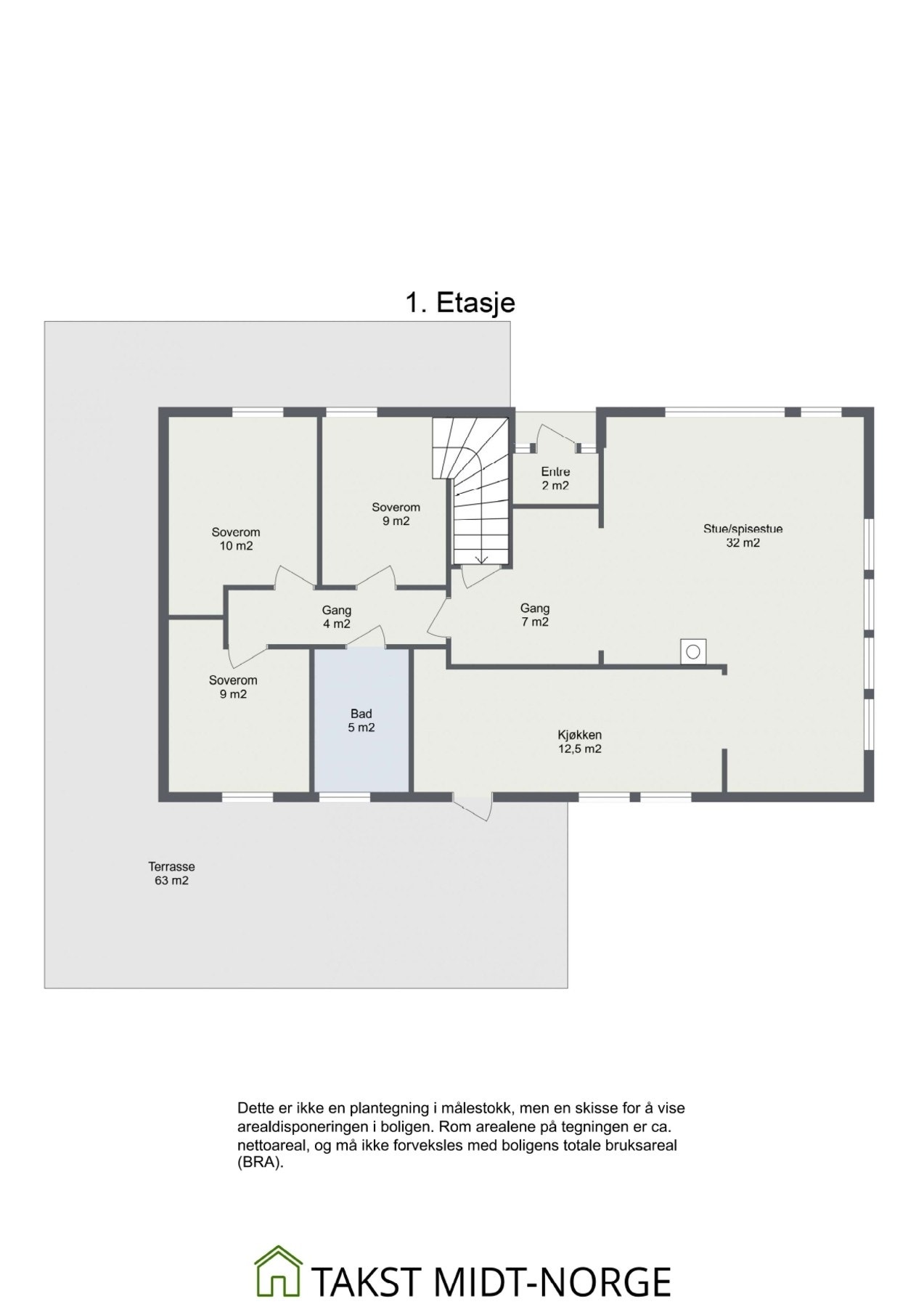 Planskisse - 1. Etasje. Galleribilde