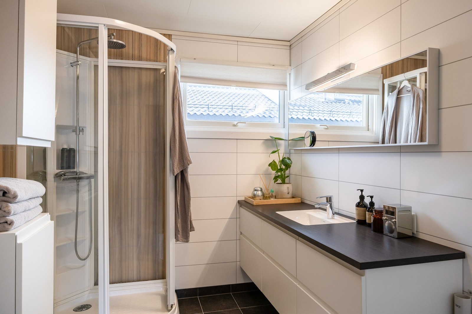 Boligens baderom ble oppgradert i 2010. Galleribilde