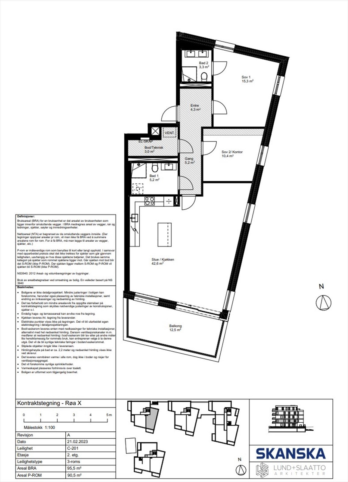 Plantegning. Det medfølger kjellerbod på ca. 5 m², samt én garasjeplass i kjeller. Galleribilde