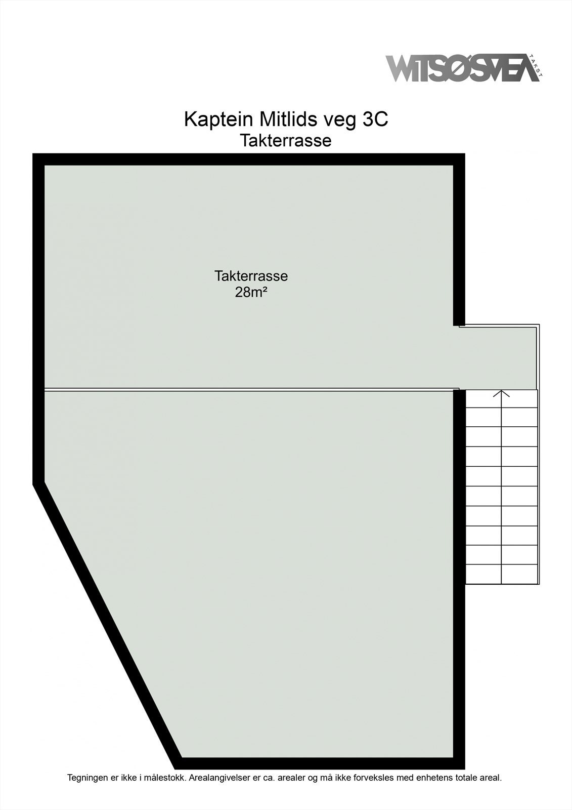 Plantegning Takterrasse Galleribilde
