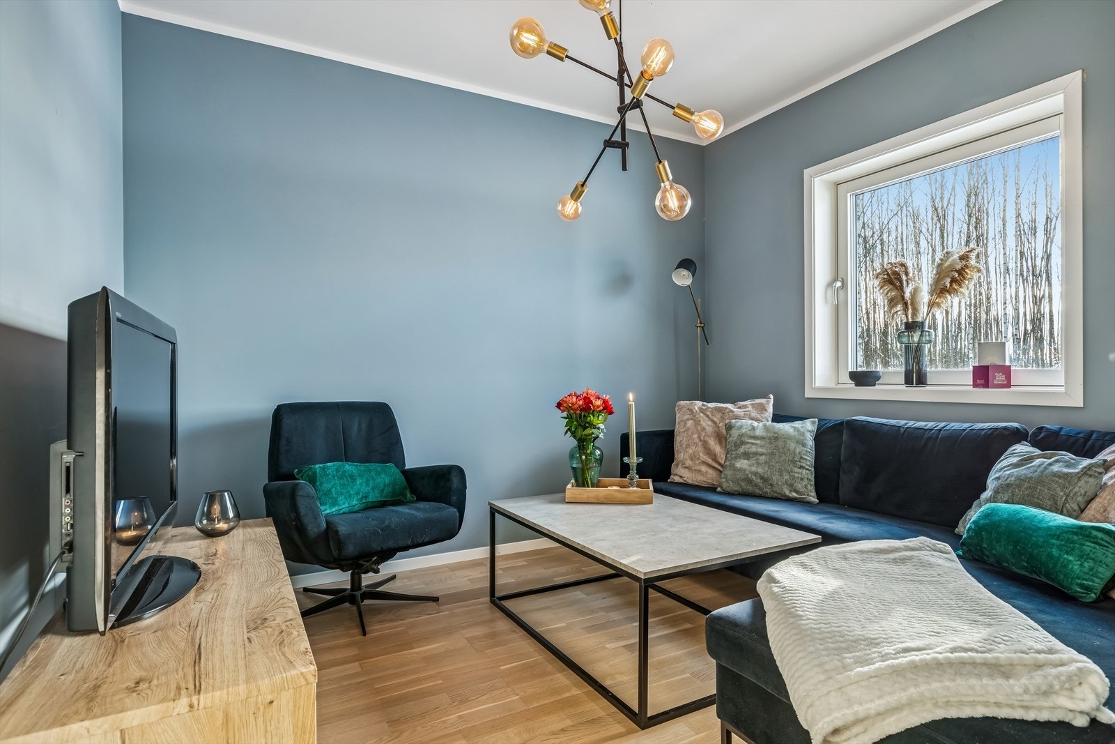 Soverom 2 er også et stort og fint soverom, dagens eier bruker det til tv-stue. Galleribilde