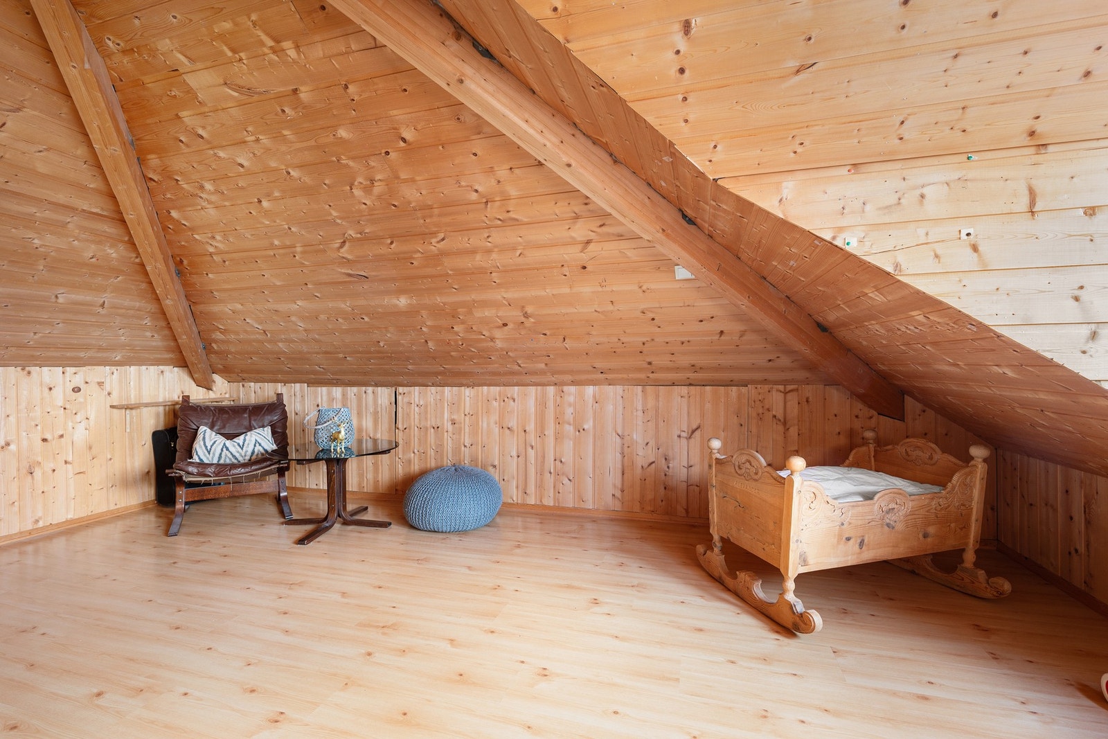 Det er mye lagring i kott på begge sider. Galleribilde