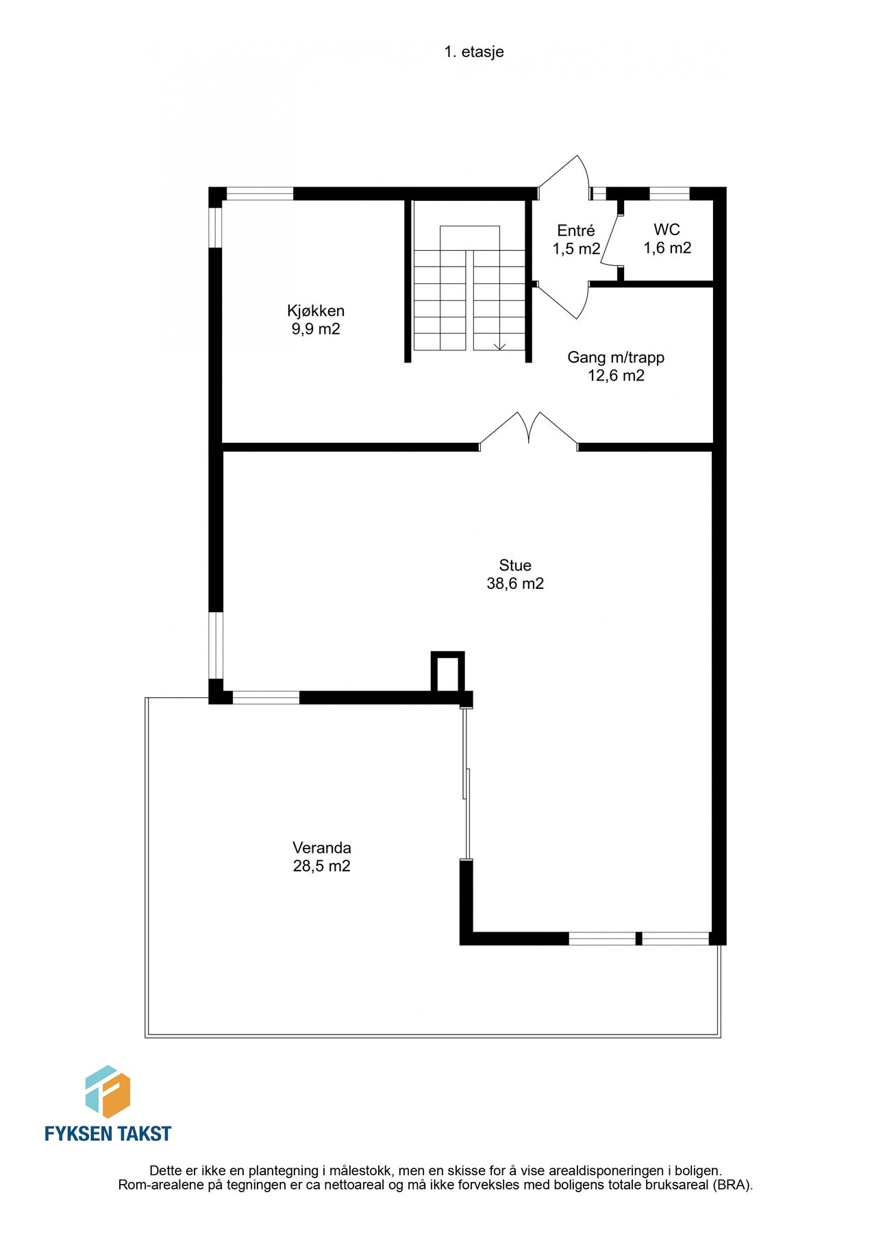 Planskisse 1.etasje. Galleribilde