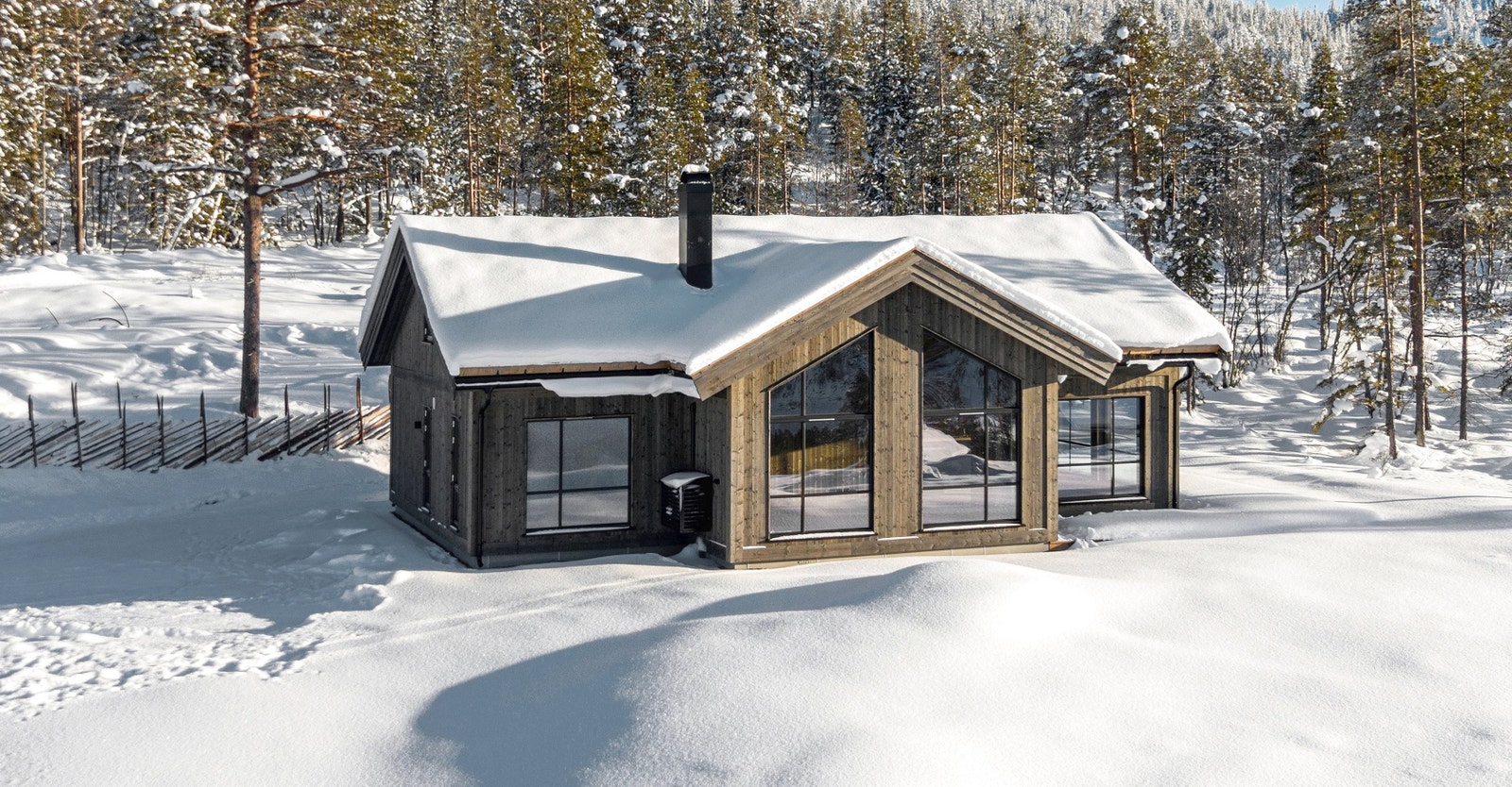 Hytta er nettopp ferdig og innflyttingsklar for ny eier Galleribilde