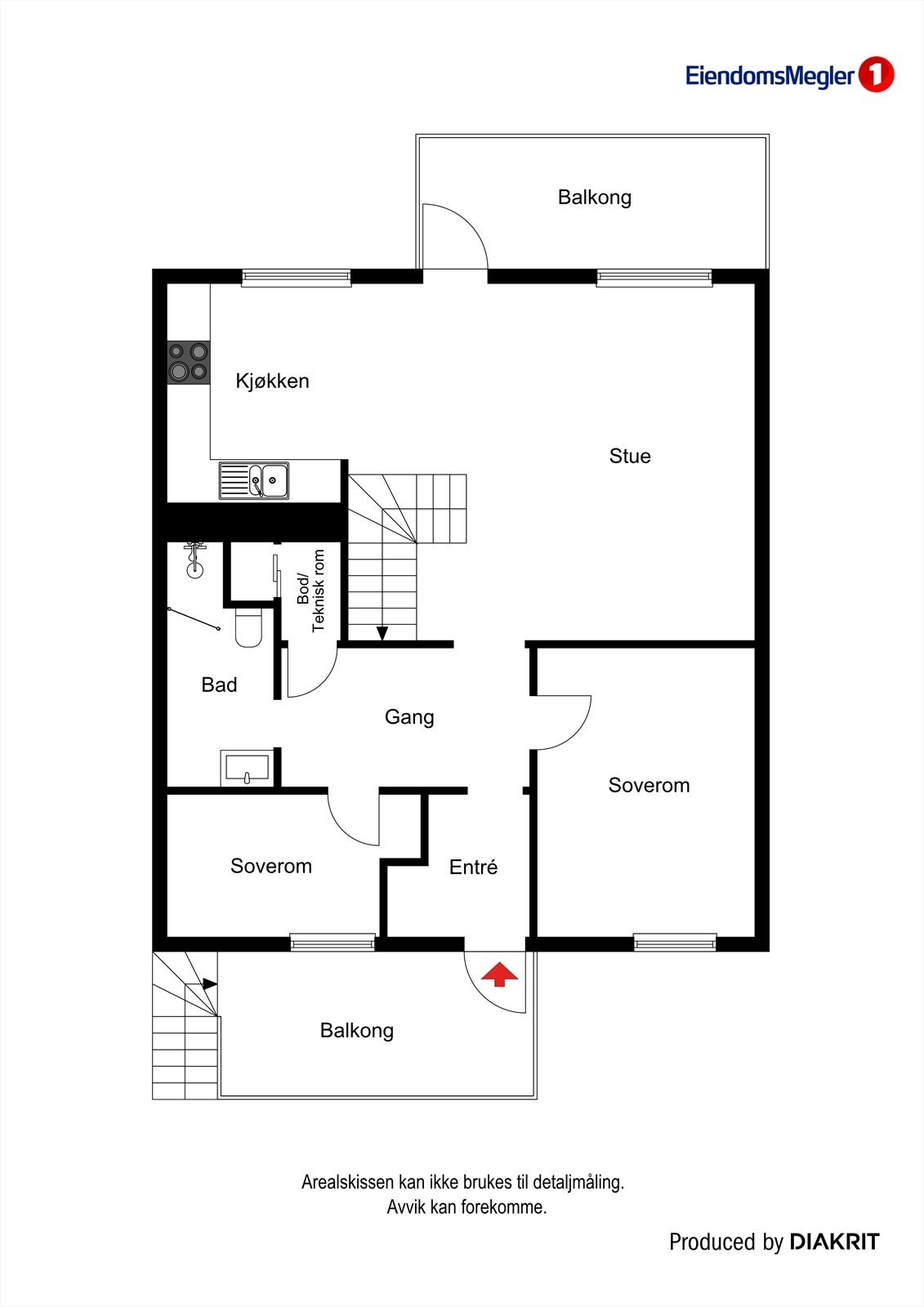 Plantegning. Galleribilde