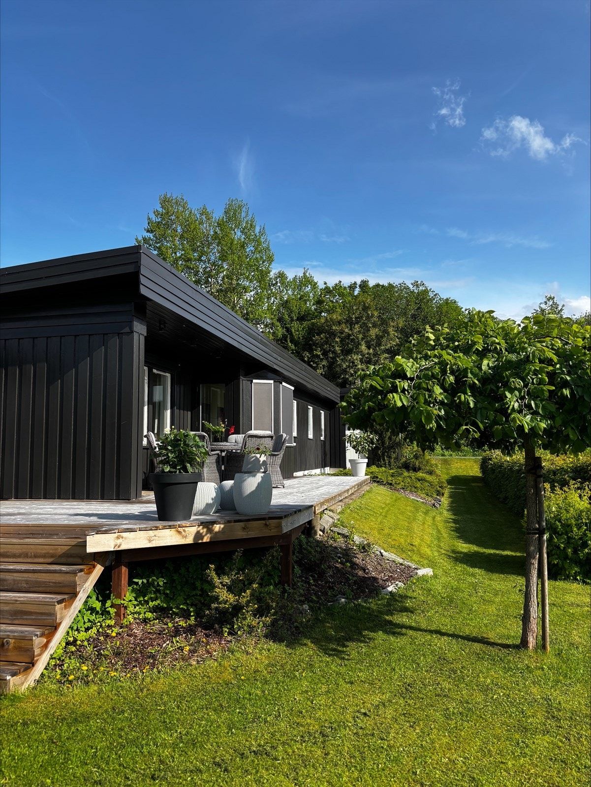 Flotte grøntområder som strekker seg rundt eiendommen Galleribilde