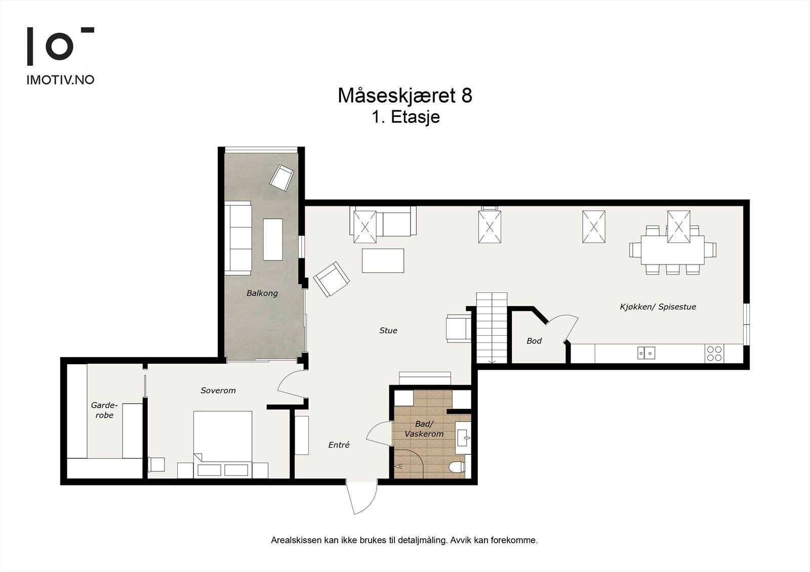 - Plantegning hovedetasje - Galleribilde