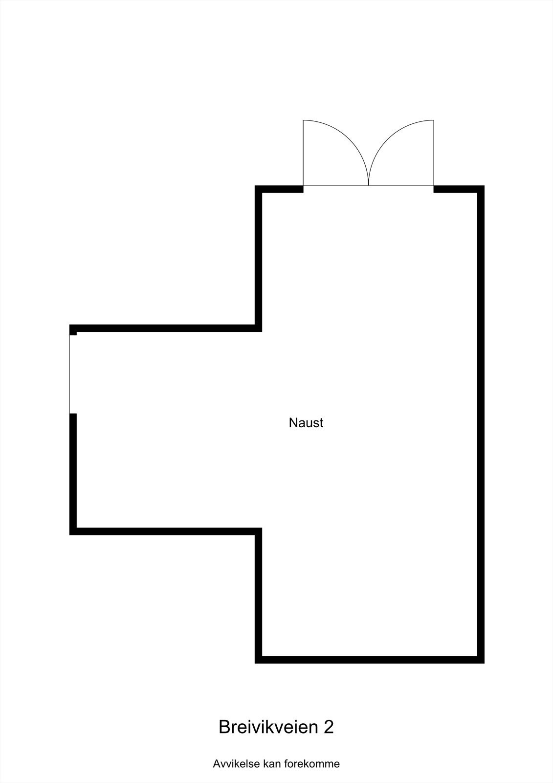 Planskisse naust Galleribilde