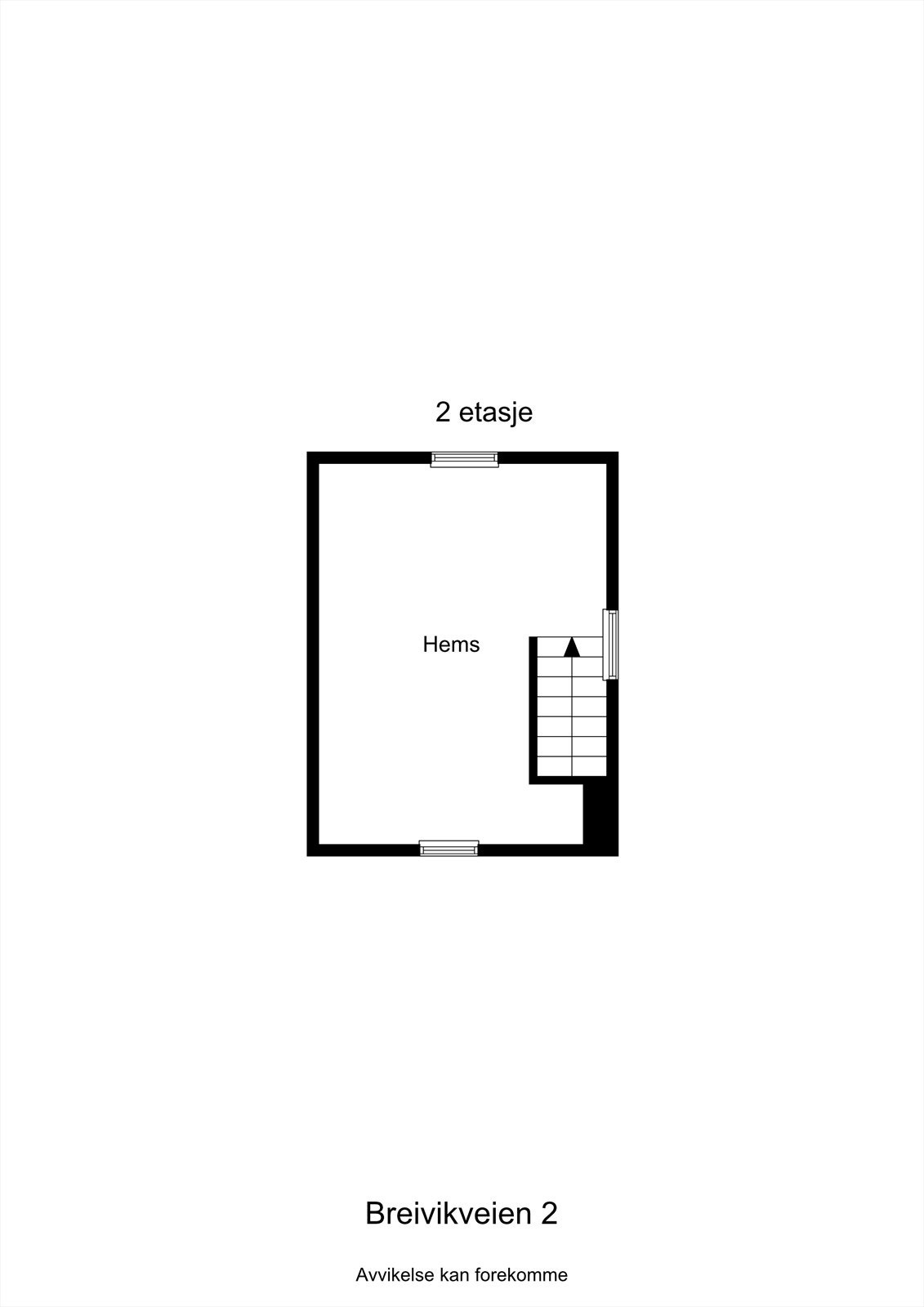 Planskisse loft Galleribilde