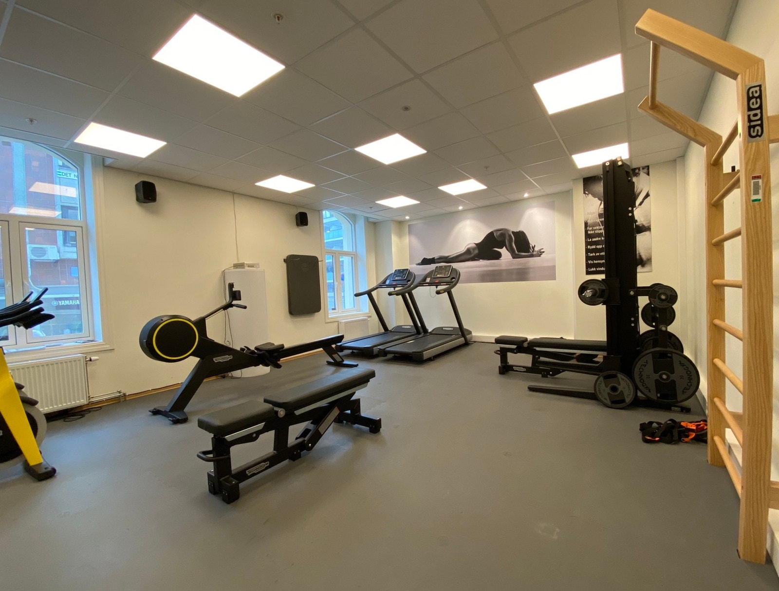 GWP Aktiv byr på ulike fellesrom: Trimrom, hvor en kan booke egne private timer Galleribilde