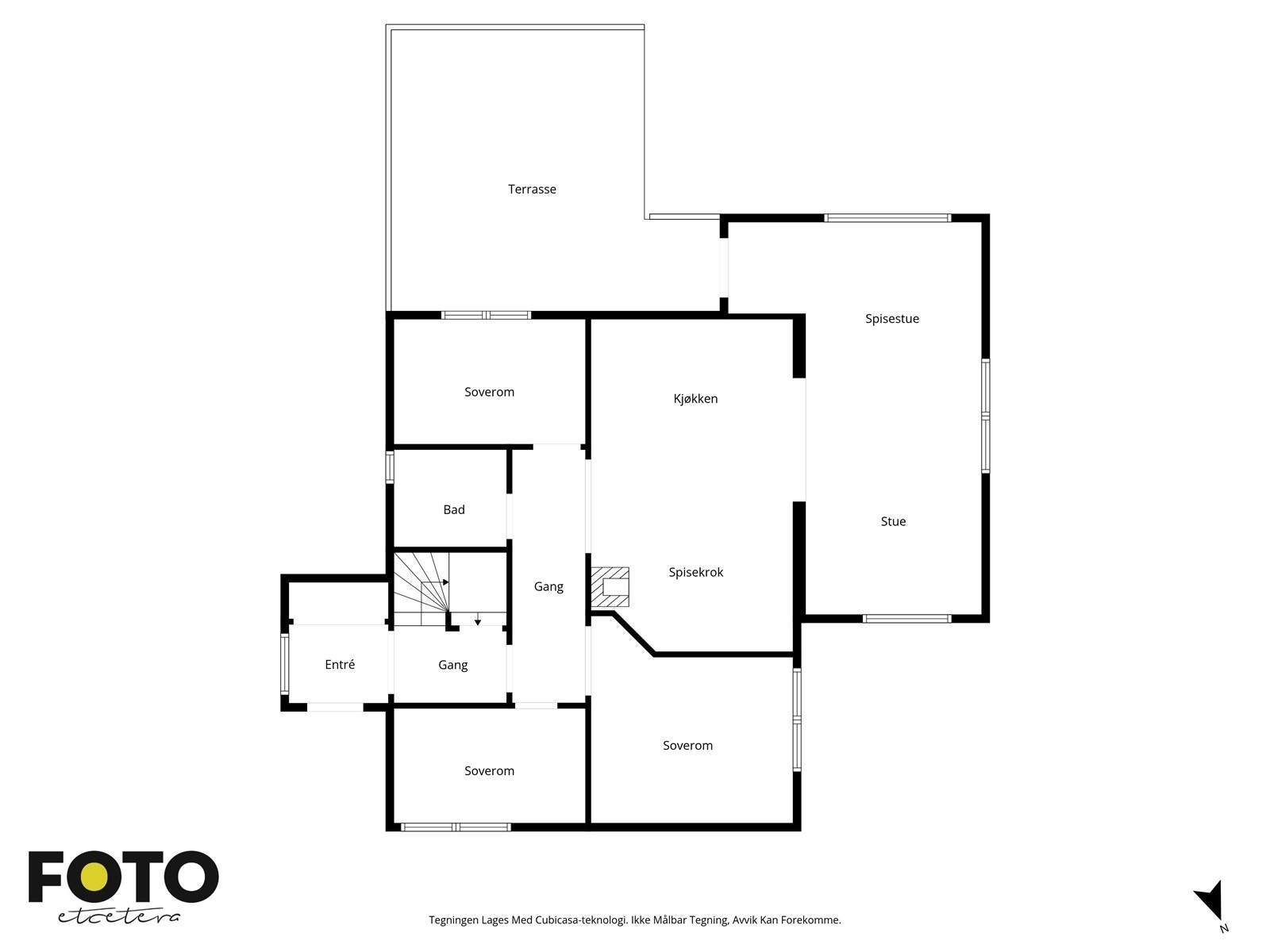 Veiledende plantegning 1. etasje- Ikke målbar Galleribilde