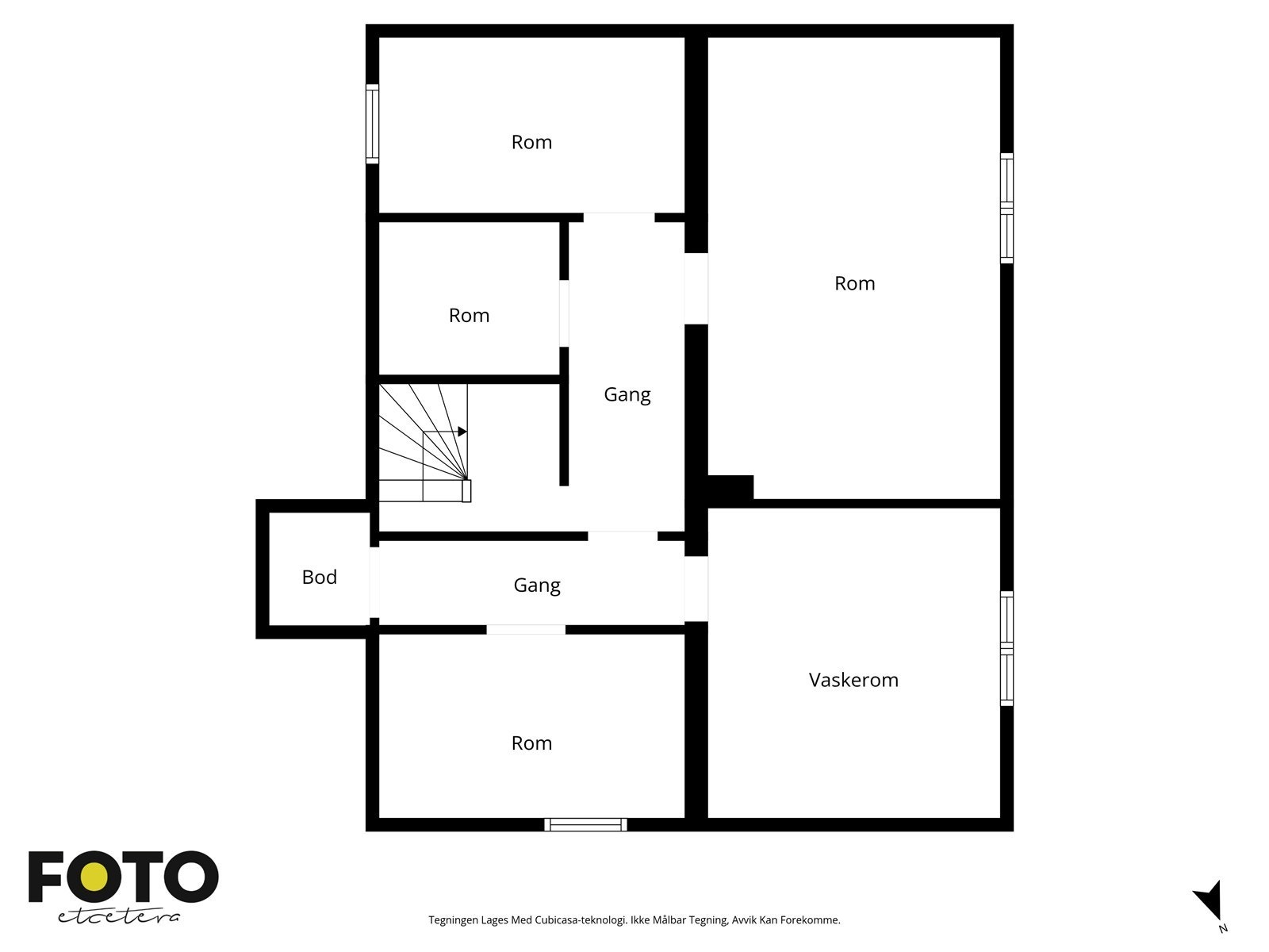Veiledende plantegning kjeller- Ikke målbar Galleribilde