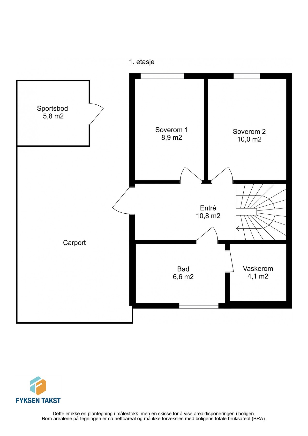 Planskisse 1etg. Galleribilde