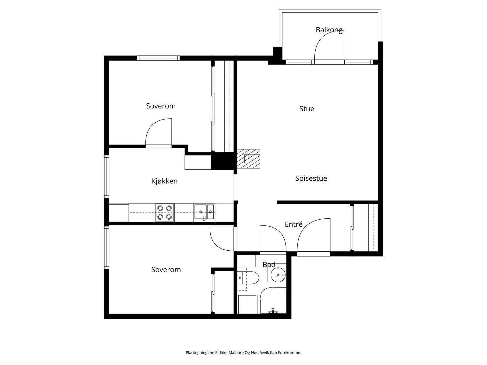 Plantegning av leiligheten Galleribilde