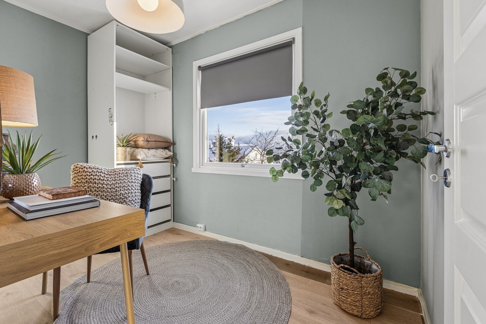 Det tredje soverommet fungerer i dag som hjemmekontor. Galleribilde